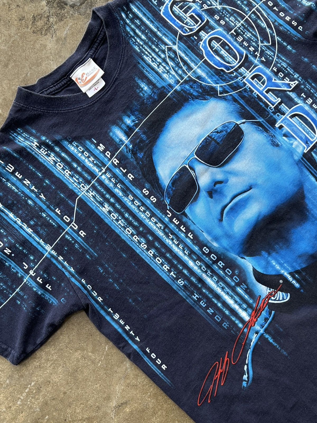 NASCAR Vintage 2006 Matrix Y2K NASCAR AOP Jeff Gordon Tee Large Size US L / EU 52-54 / 3 - 1 Thumbnail