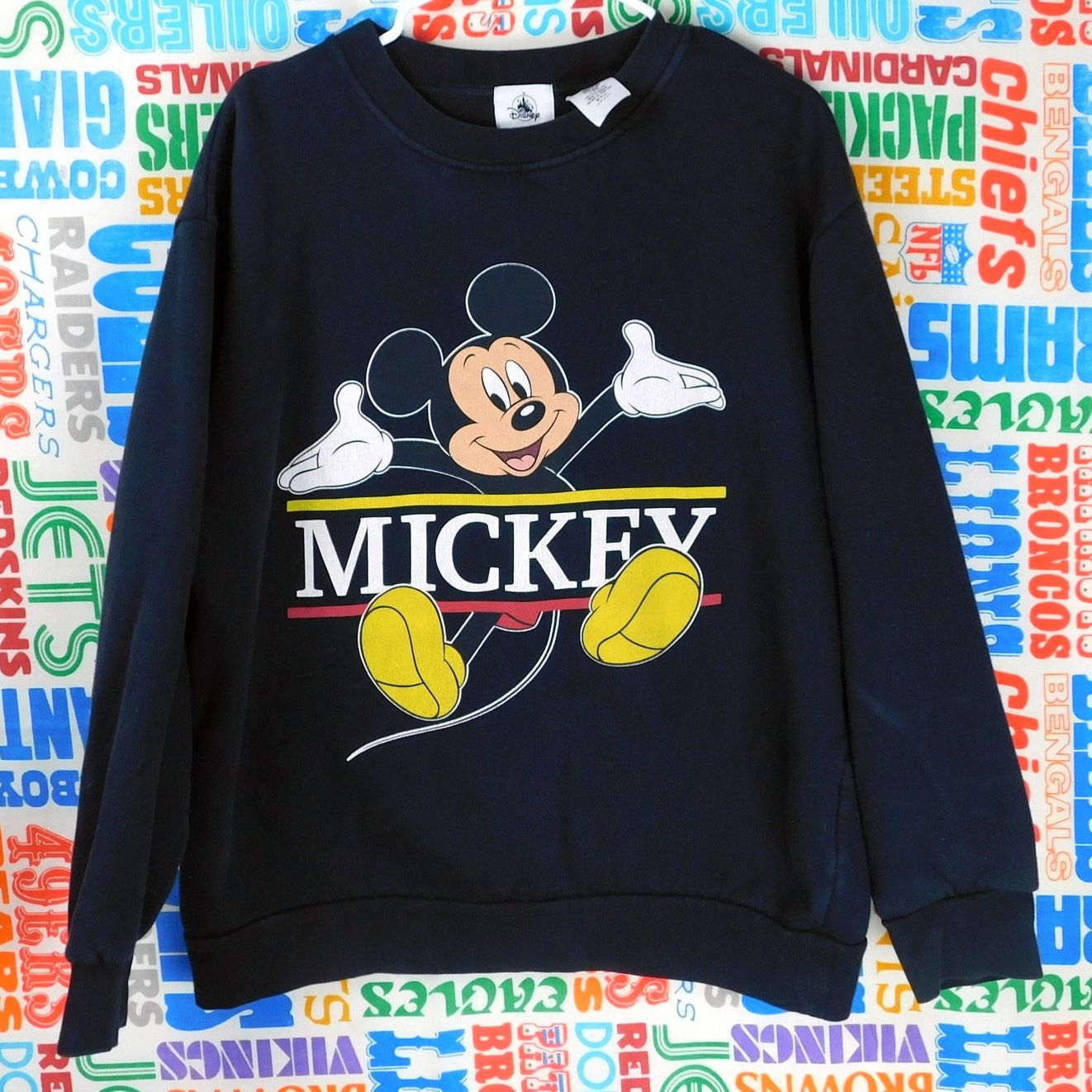 Disney Mickey Mouse Retro Sweatshirt Size L Pullover Disney Parks Size US L / EU 52-54 / 3 - 1 Thumbnail