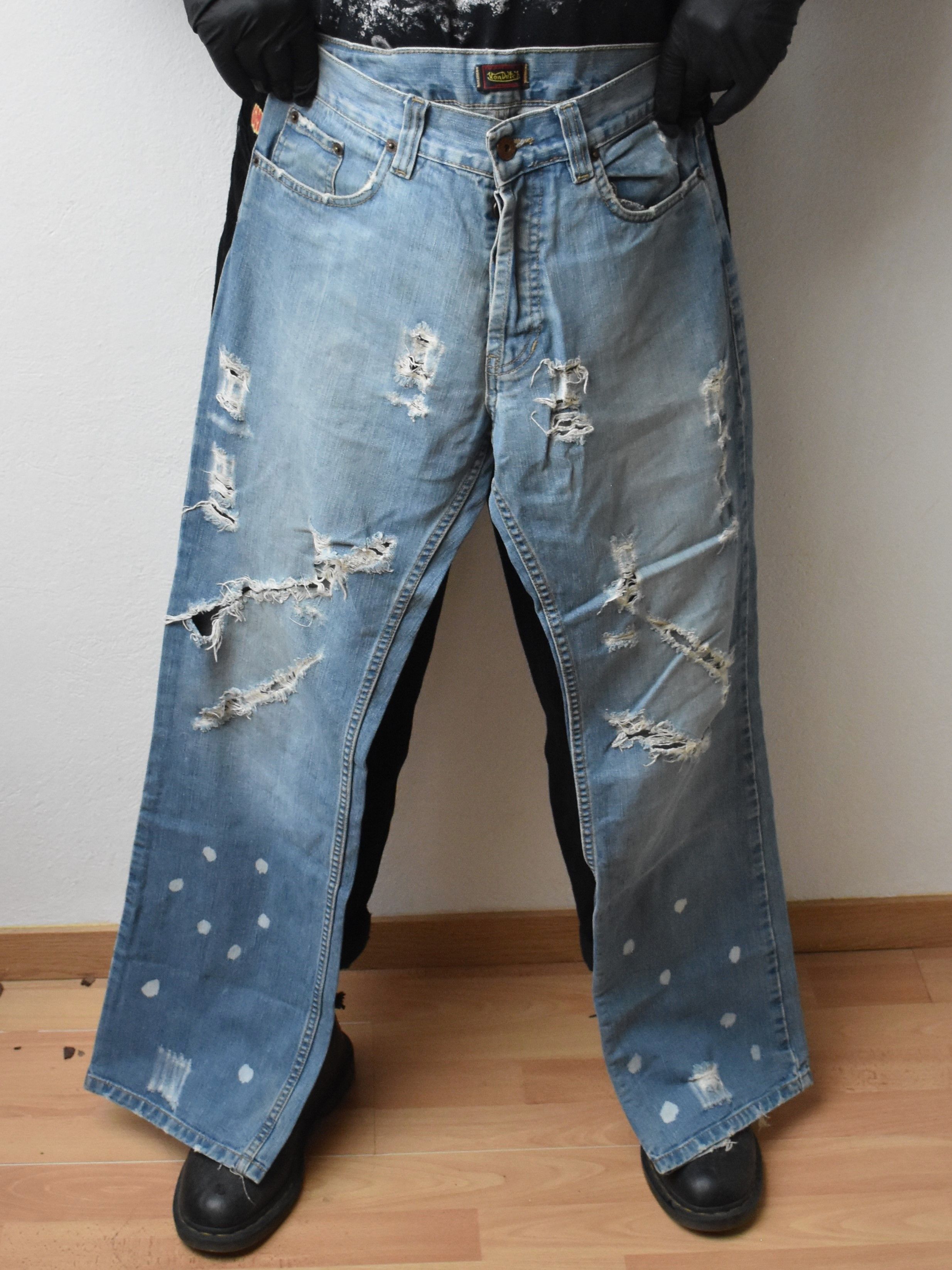 Ed Hardy Vintage Von Dutch skull denim summer night baggy y2k pants Size 30" / US 8 / IT 44 - 7 Thumbnail