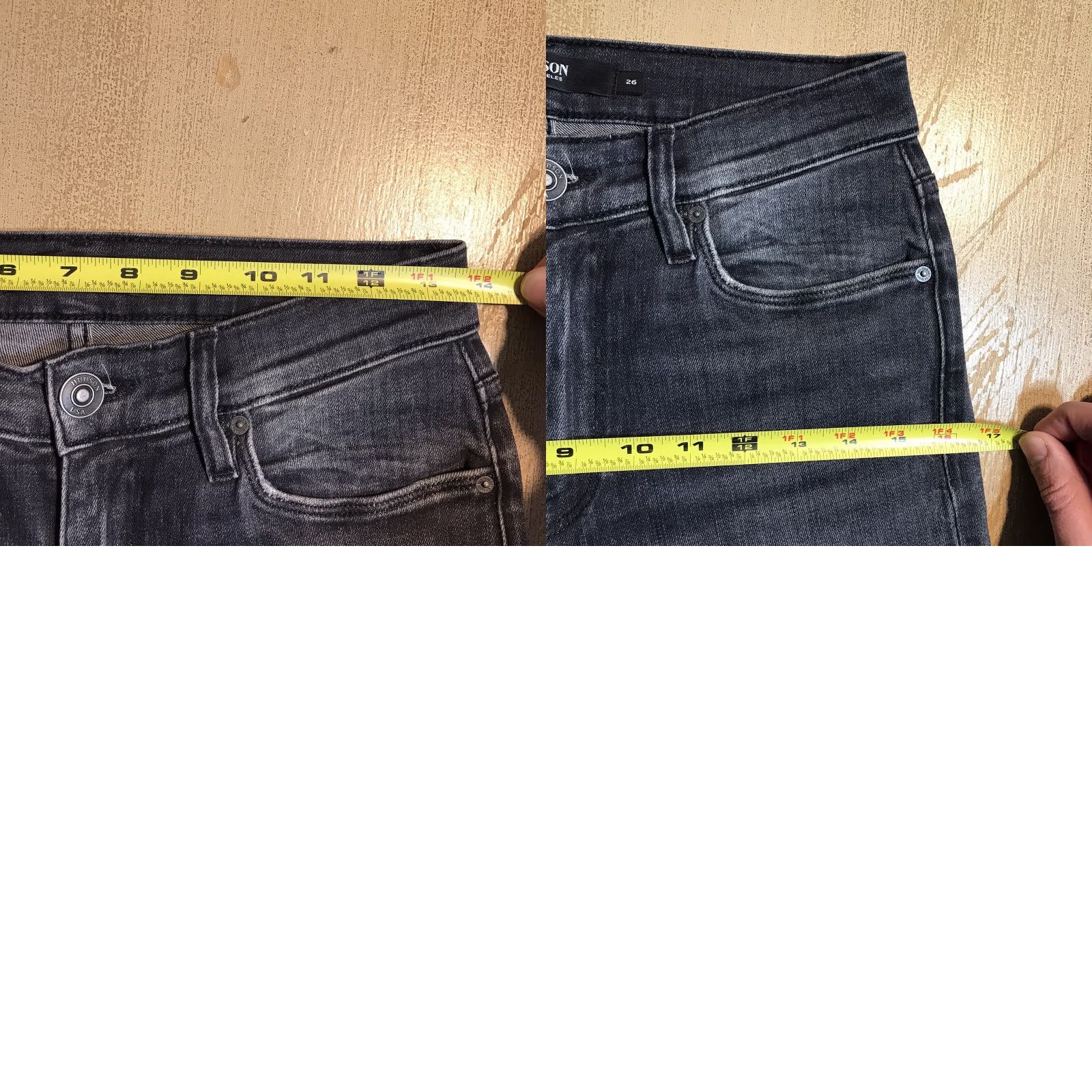 Hudson Hudson Barbara Jeans Womens Black Skinny High Waist Distressed 26 Inseam 30 Zip 5-Pocket Denim Cotton Blend USA Shirt? Size 26" / US 2 / IT 38 - 9 Thumbnail