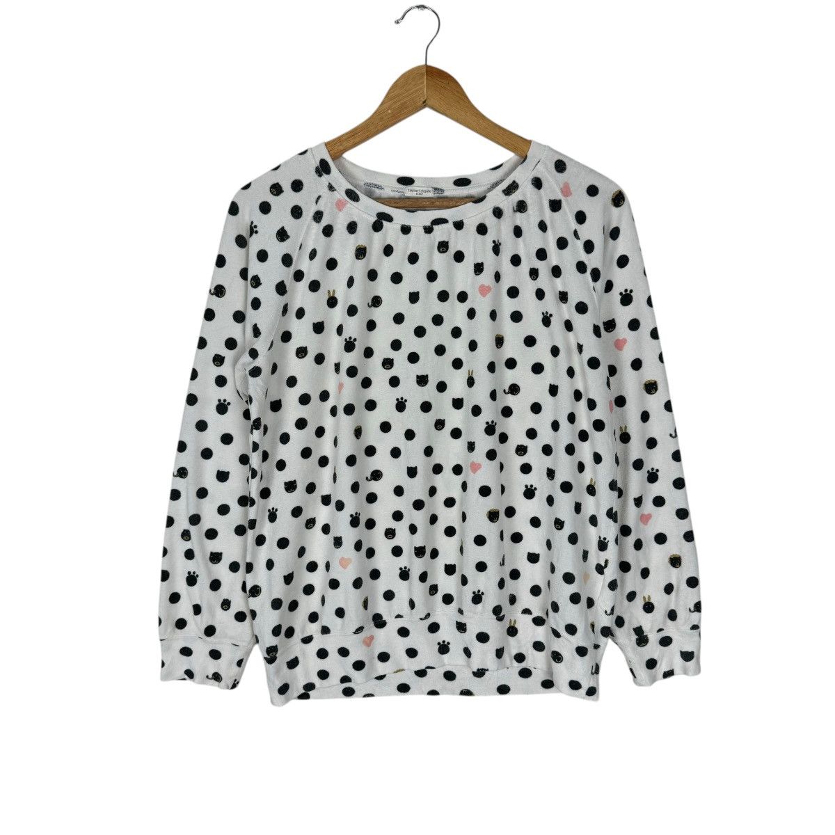 Issey Miyake × Japanese Brand × Tsumori Chisato ⚡️TSUMORI CHISATO SLEEP IS POLKA DOT SWEATER Size M / US 6-8 / IT 42-44 - 1 Thumbnail