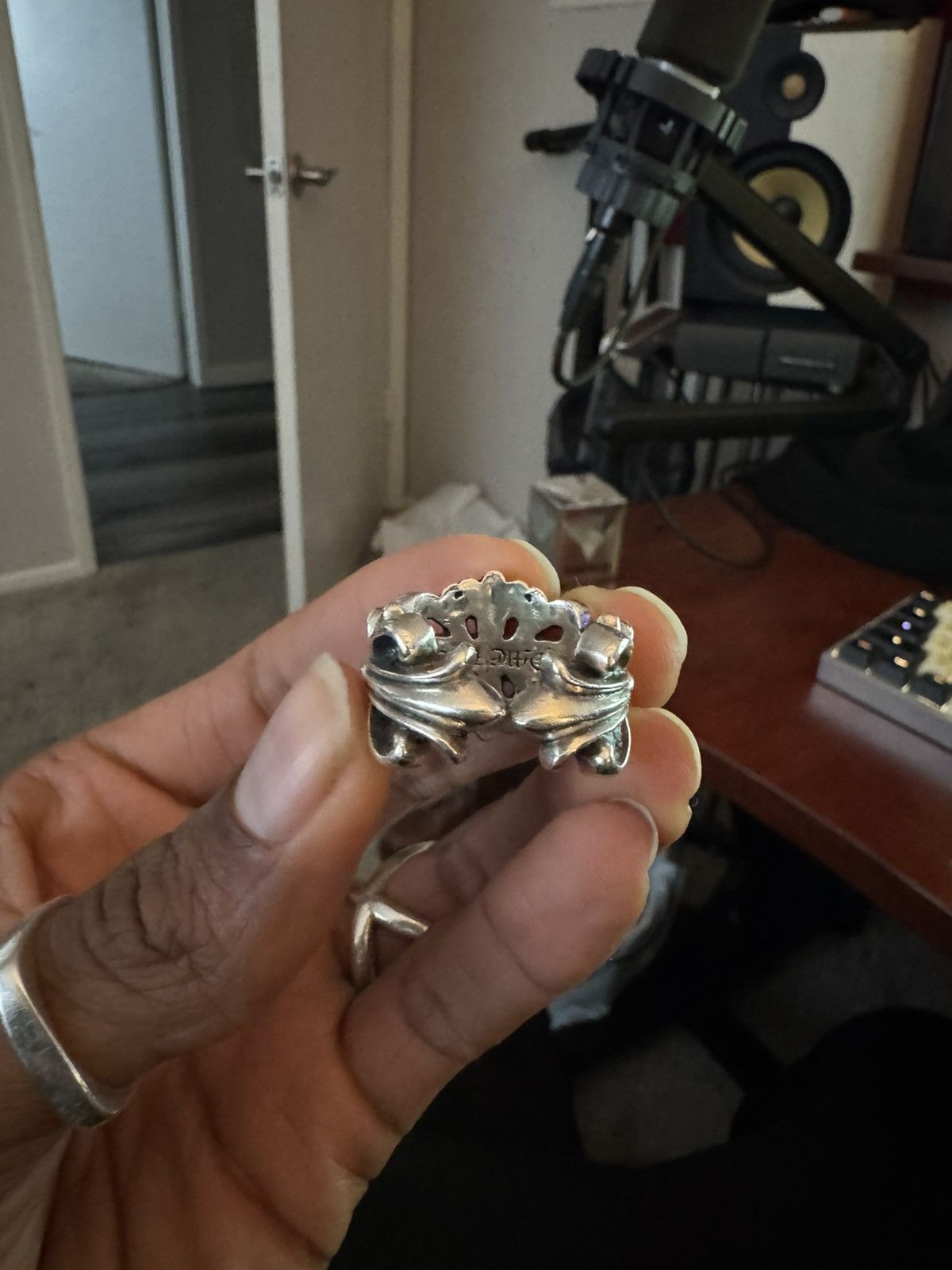 Chrome Hearts Chrome Hearts Double Floral Ring Size ONE SIZE - 8 Thumbnail