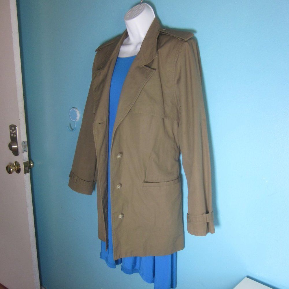 Banana Republic VINTAGE Late 70's Banana Republic Cotton Travel Trench Coat Size M / US 6-8 / IT 42-44 - 5 Thumbnail