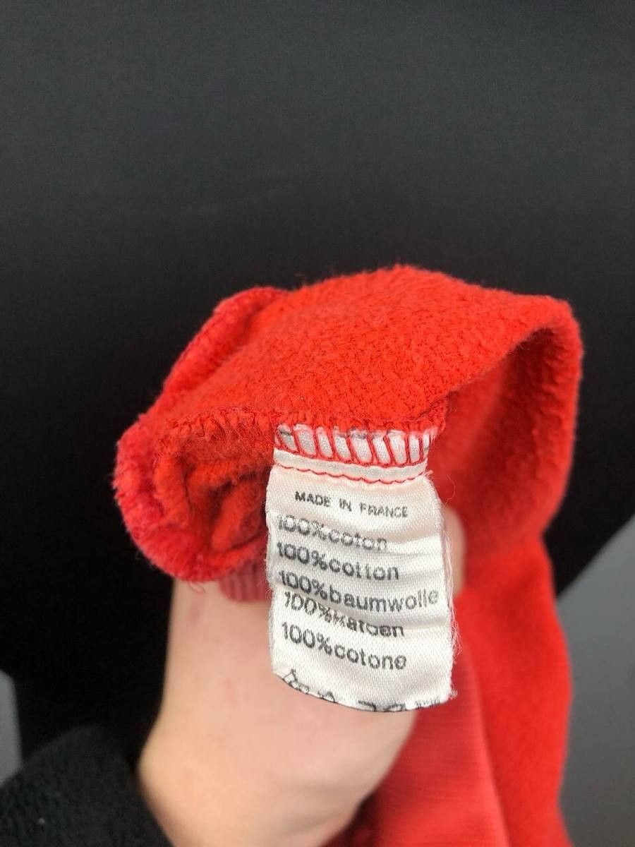 Lacoste Lacoste Big Logo Red Vintage Sweatshirt Made in France Size US L / EU 52-54 / 3 - 7 Thumbnail