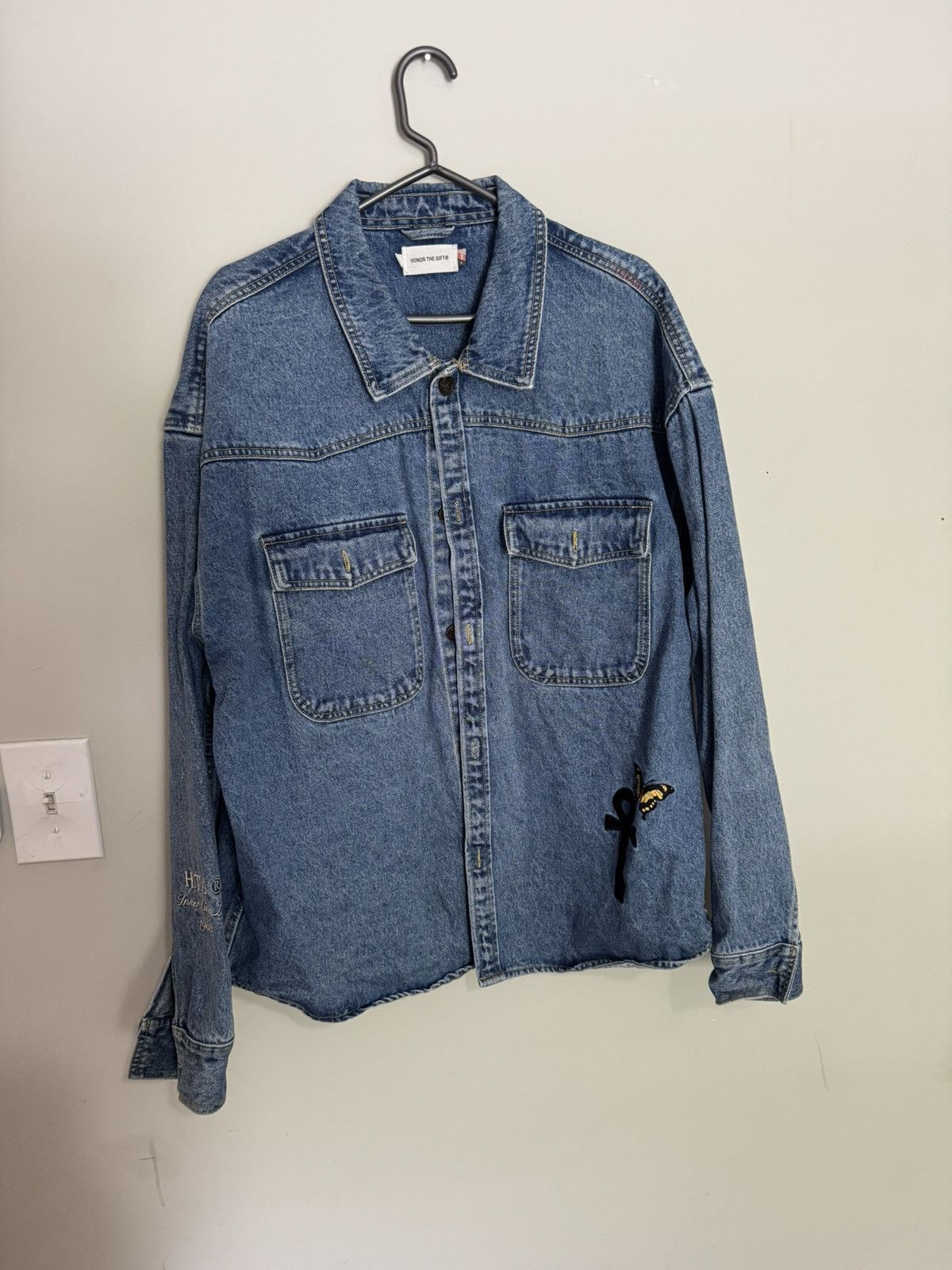 Honor the Gift HONOR THE GIFT - Denim Button-Up Size US XL / EU 56 / 4 - 2 Thumbnail