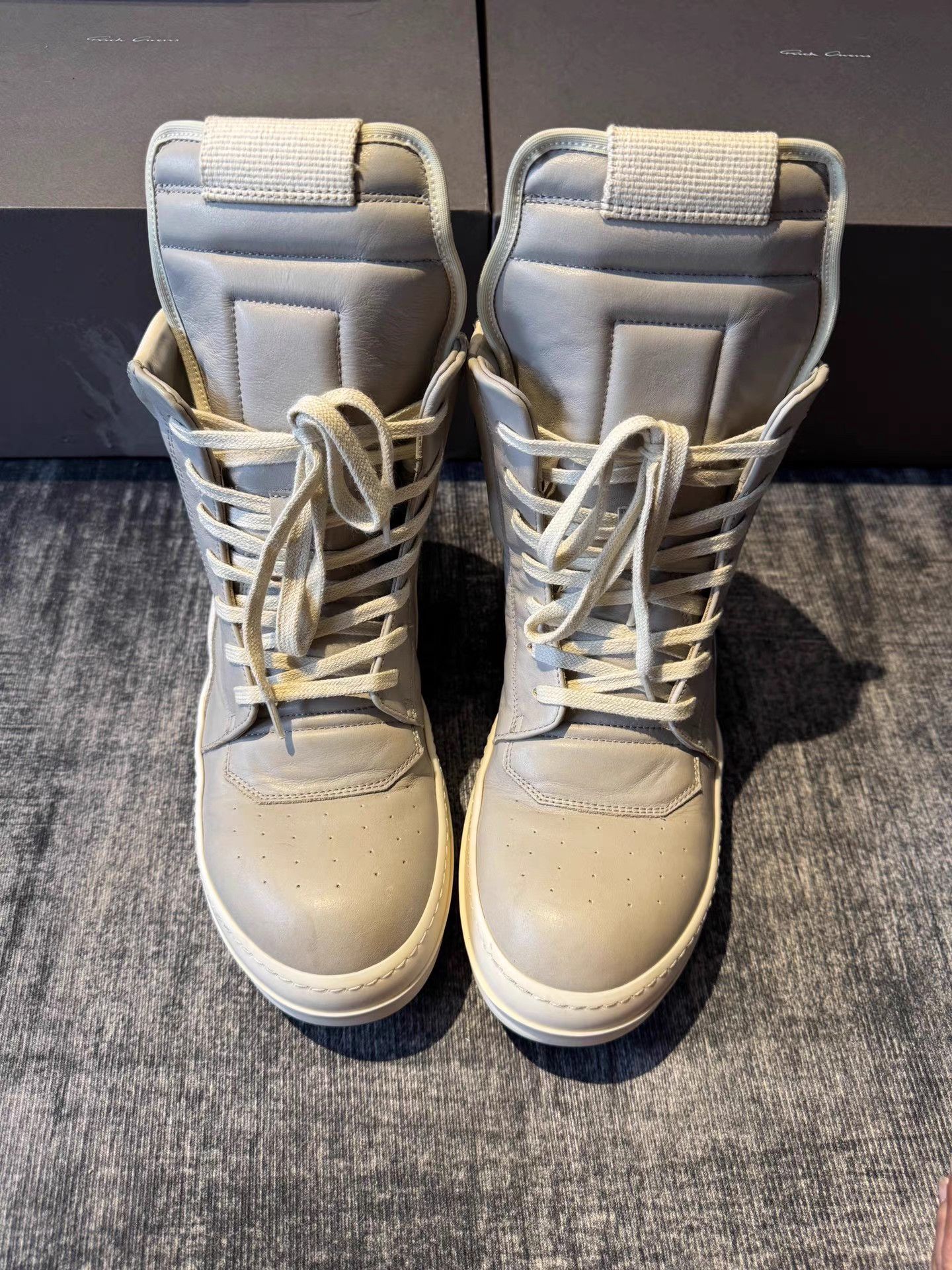 Rick Owens Rick Owens Mainline Ivory Triangle Sneakers Size US 7 / EU 40 - 5 Thumbnail