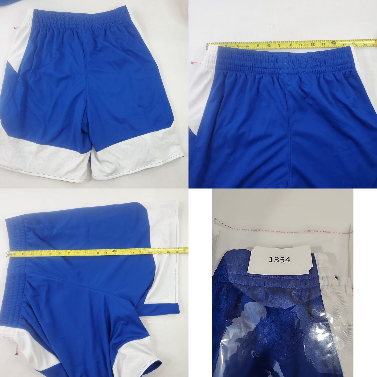 Adidas adidas Basketball Shorts Mens S Royal Blue White Drawstring Pockets Breathable Moisture Wicking Athletic Team Sports Shorts Regualr Fit Size US 29 - 8 Thumbnail