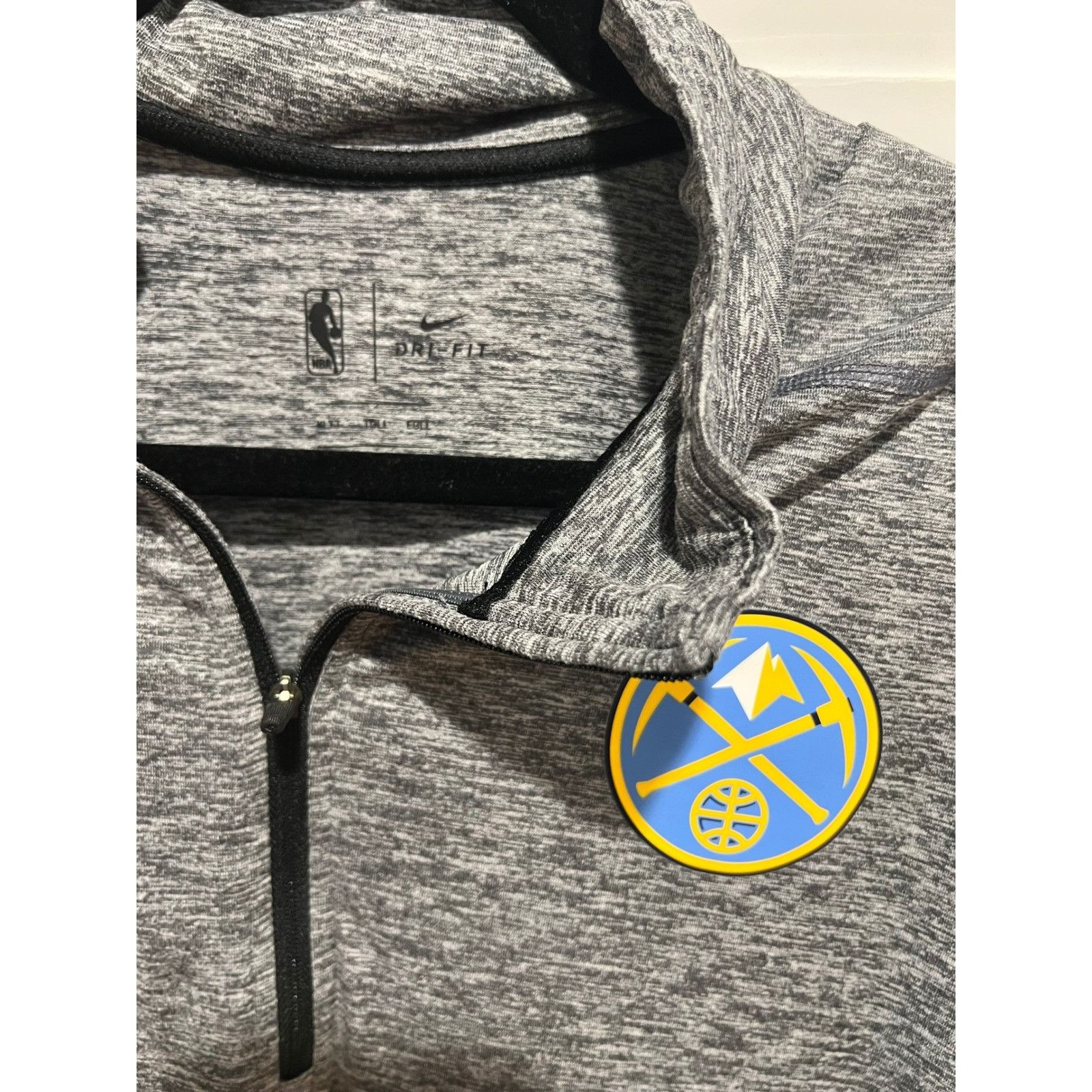 Nike Nike NBA Denver Nuggets Dri-FIT Pullover Gray Training Top X Size US XL / EU 56 / 4 - 2 Thumbnail
