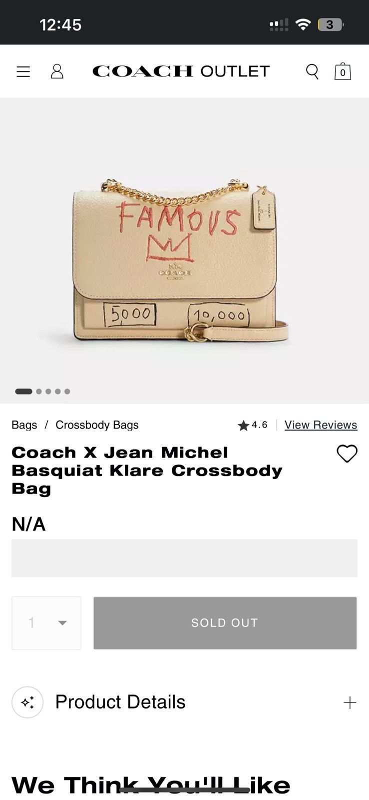 Coach Coach x Jean Michael Basquiat Klare Crossbody Bag Size ONE SIZE - 7 Thumbnail