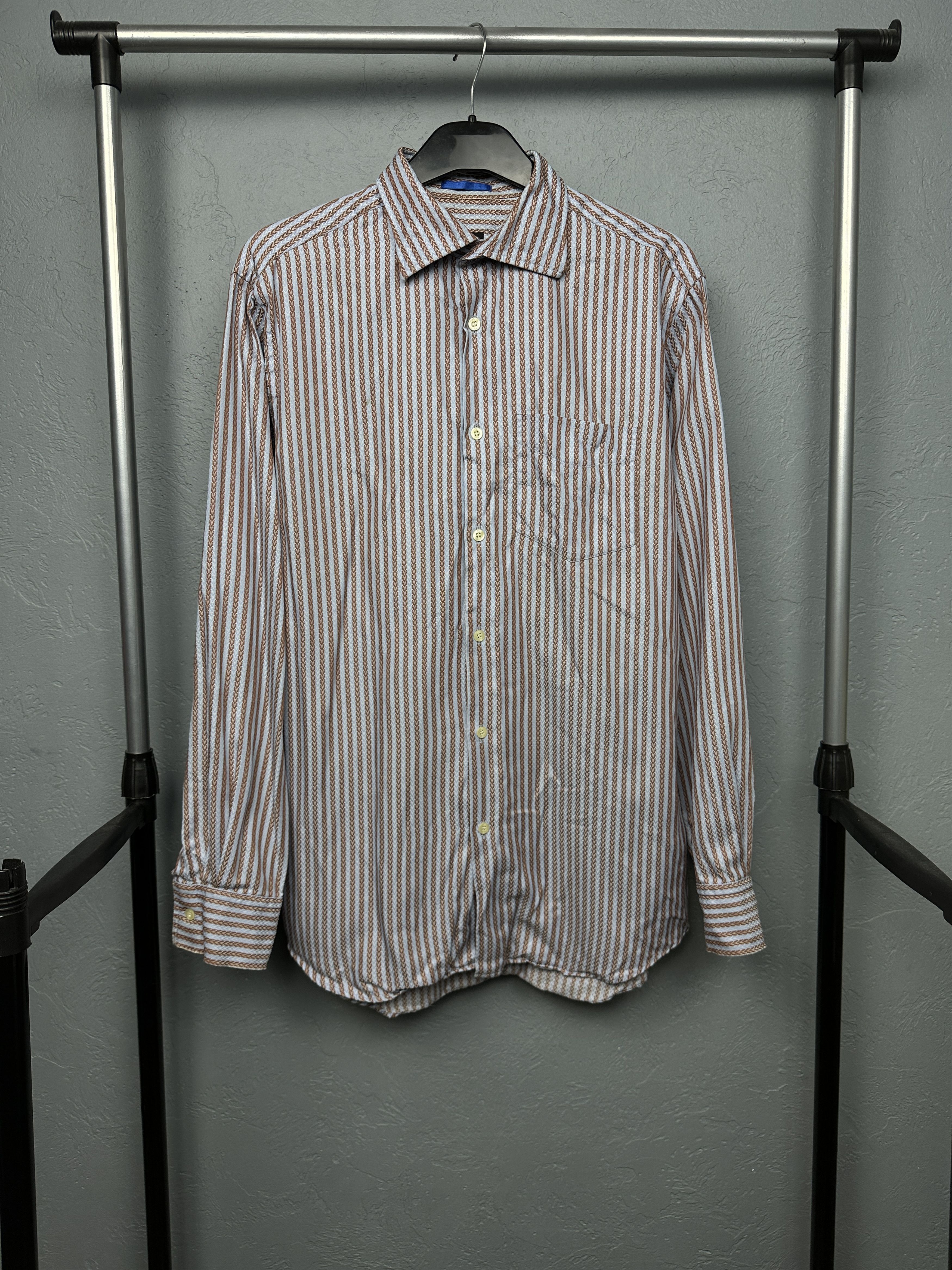 Paul Smith Paul Smith London Mens Long Sleeve Striped Shirt Size US M / EU 48-50 / 2 - 1 Thumbnail