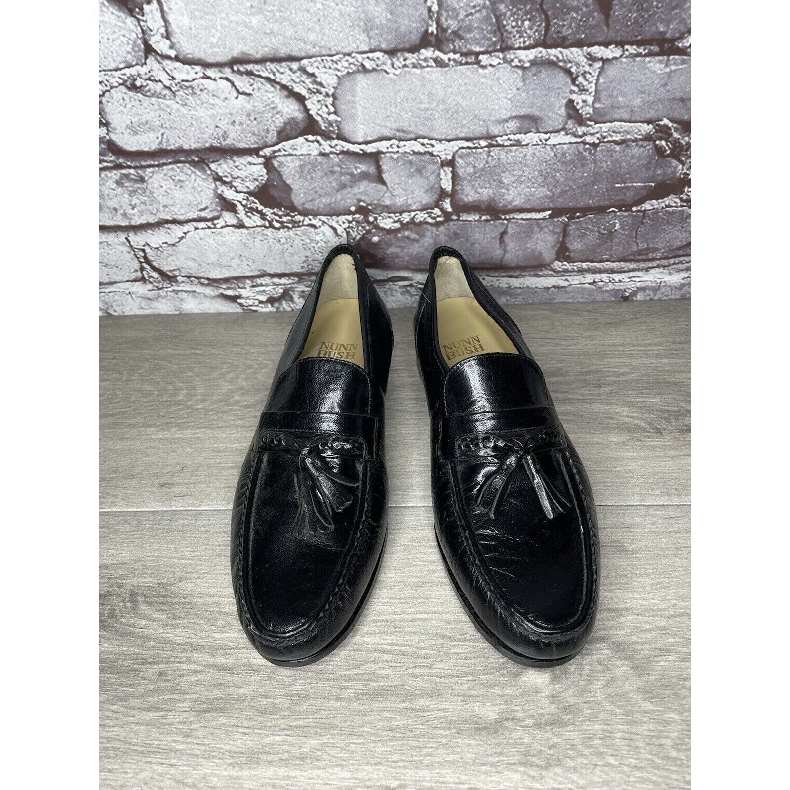 Nunn Bush Nunn Bush Black Leather Slip On Tassel Loafers Dress Shoes M Size US 7.5 / EU 40-41 - 6 Thumbnail