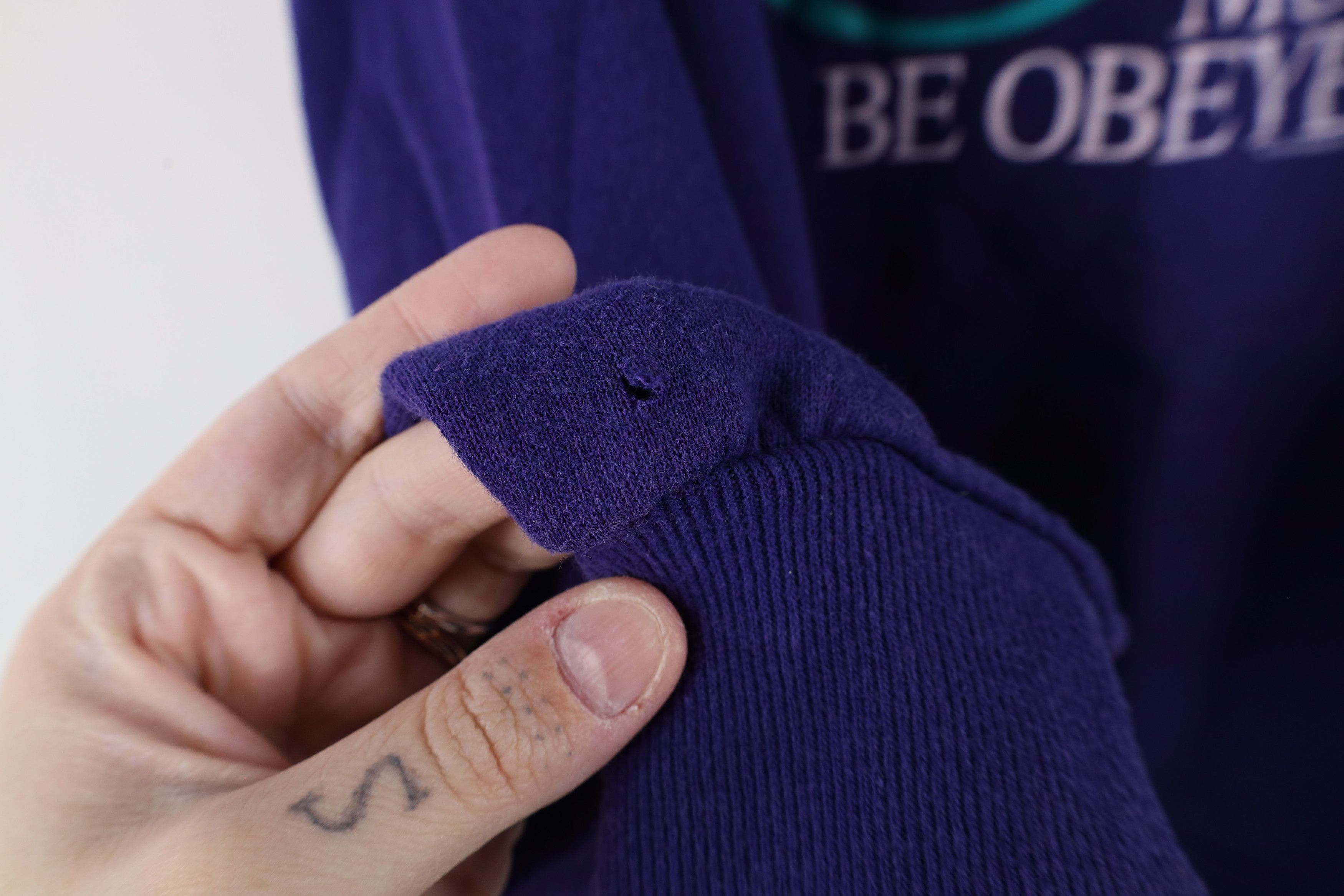 Vintage Vintage 90s Must Be Obeyed Ayesha Crewneck Sweatshirt USA Size XXL / US 16-18 / IT 52-54 - 6 Thumbnail
