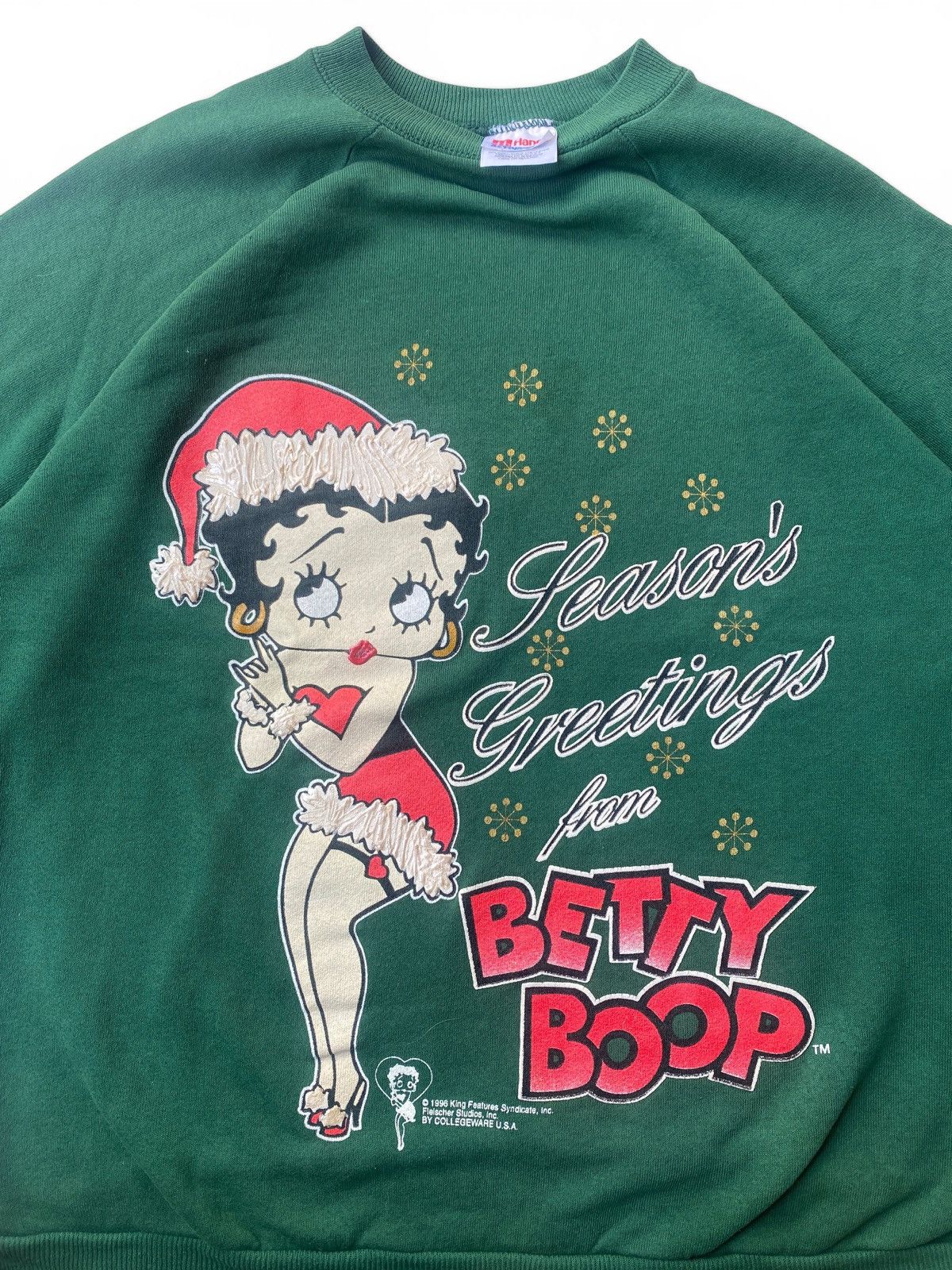 Vintage Vintage Betty Boop Christmas Crewneck Sweatshirt 90s Size US L / EU 52-54 / 3 - 10 Thumbnail