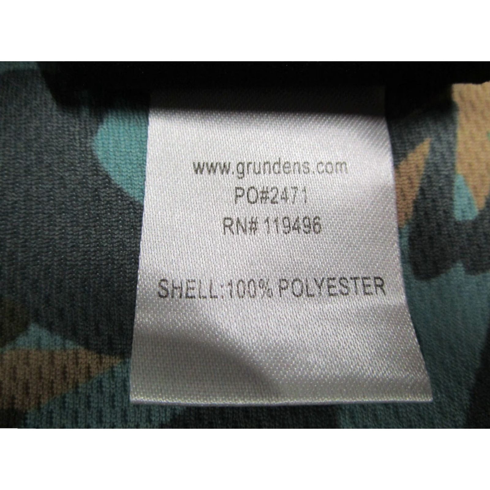 Vintage Grundens Mens Large Blue Camo Long Sleeve Crew Neck Shirt Size US L / EU 52-54 / 3 - 4 Thumbnail