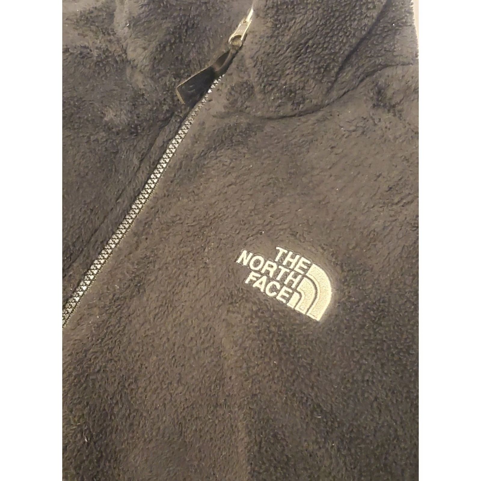 The North Face The North Face Womens Medium Fleece Jacket Black Full Zip Embroidery Logo Pocket Size M / US 6-8 / IT 42-44 - 2 Thumbnail