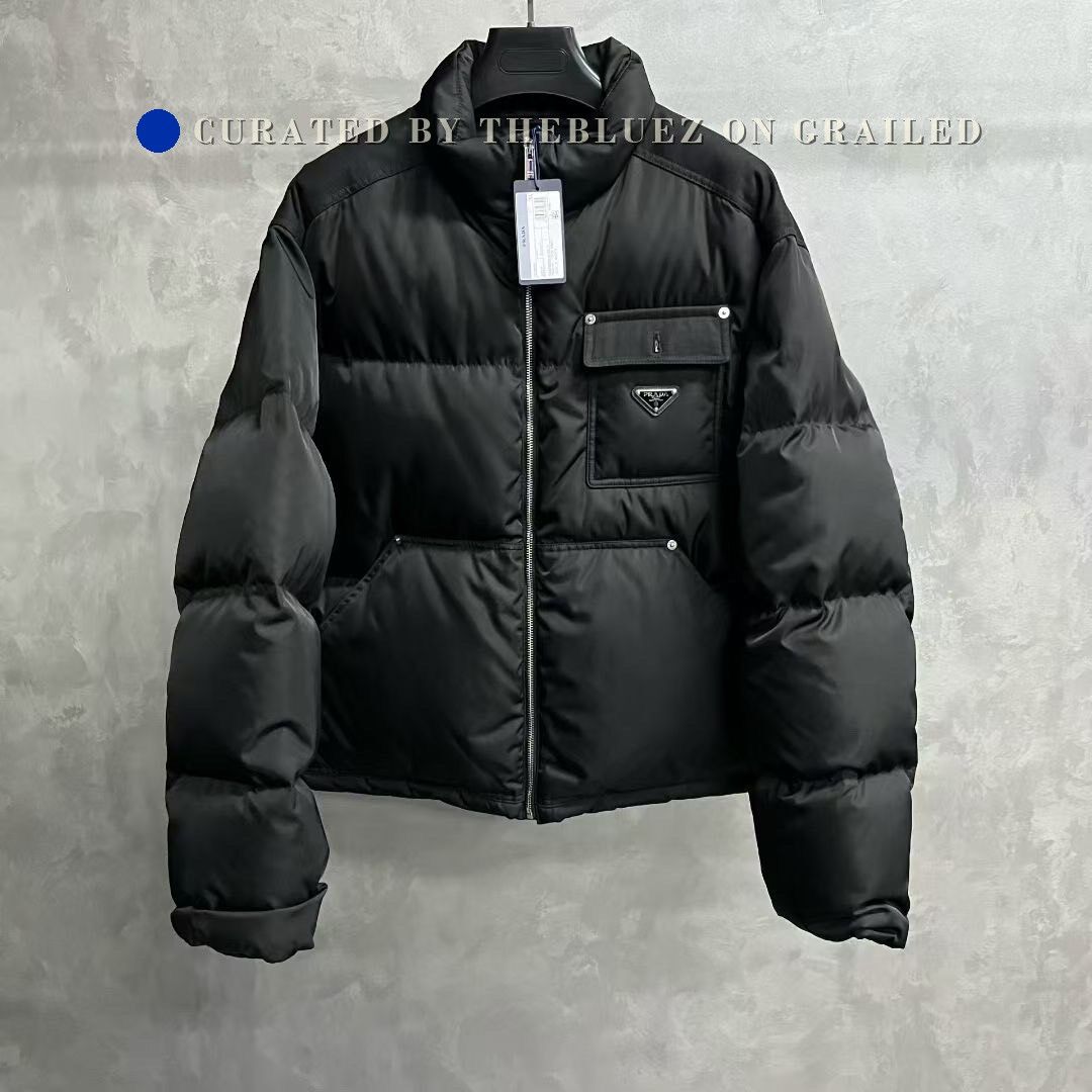 Prada Prada Latest Black Stand Collar Short Jacket Size US XL / EU 56 / 4 - 1 Thumbnail
