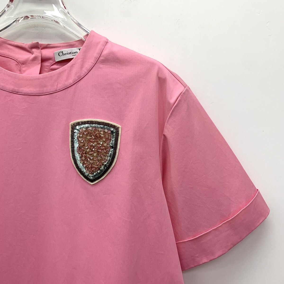 Dior Dior Pink Cotton Dress Size S / US 4 / IT 40 - 3 Thumbnail