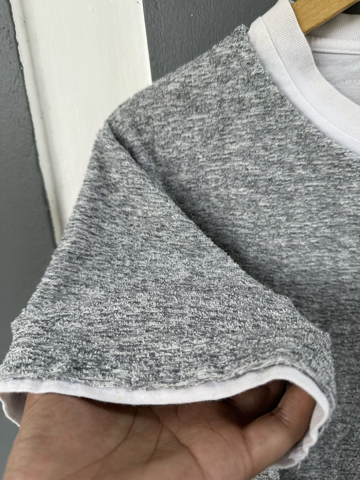 20471120 SICK JAPANESE MOHAIR DOUBLE LAYER TSHIRT LGB STYLE Size US L / EU 52-54 / 3 - 3 Thumbnail