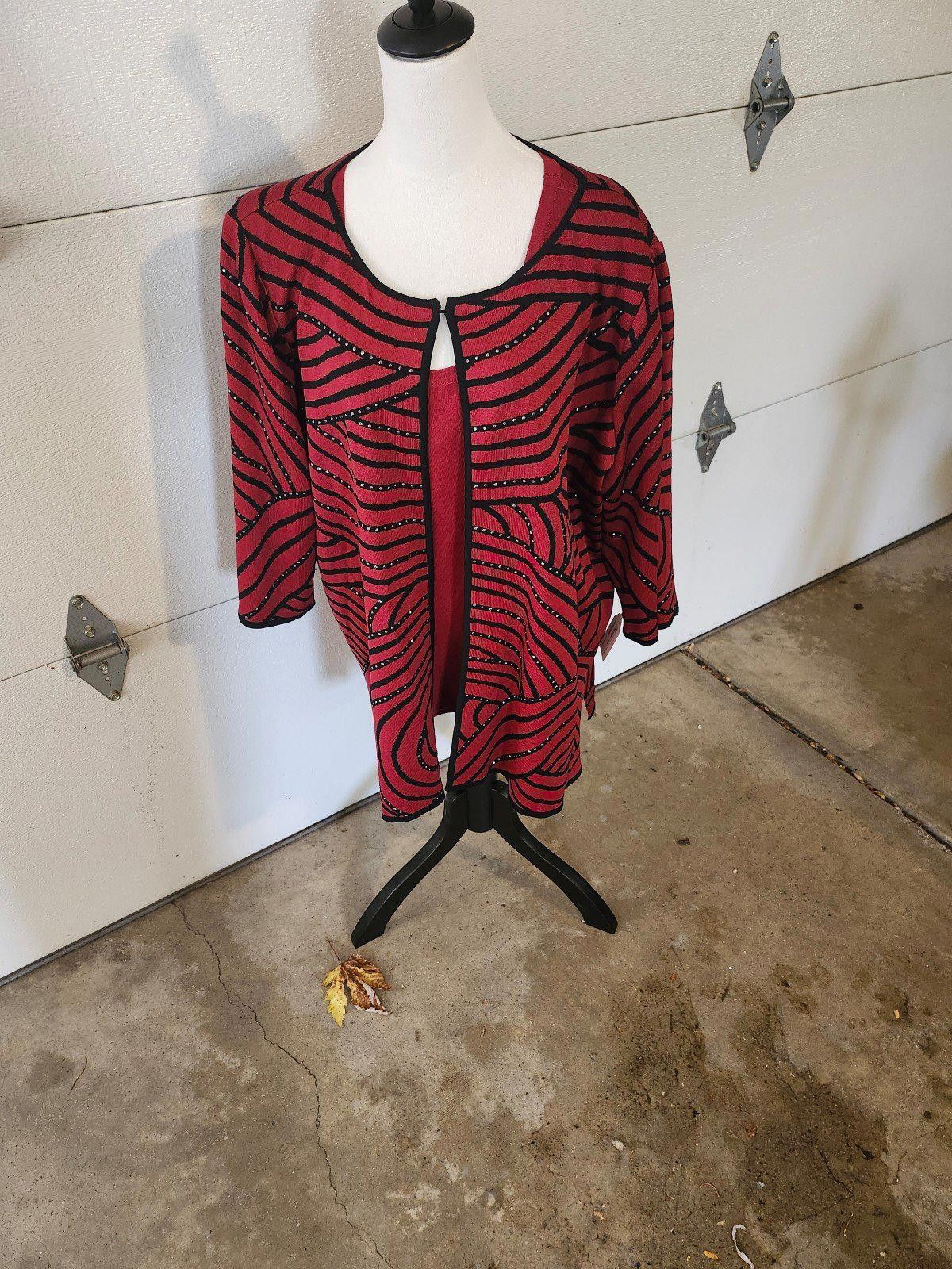 Designer Ming Wang Sweater Set Size 3XL / US 20-22 - 2 Thumbnail