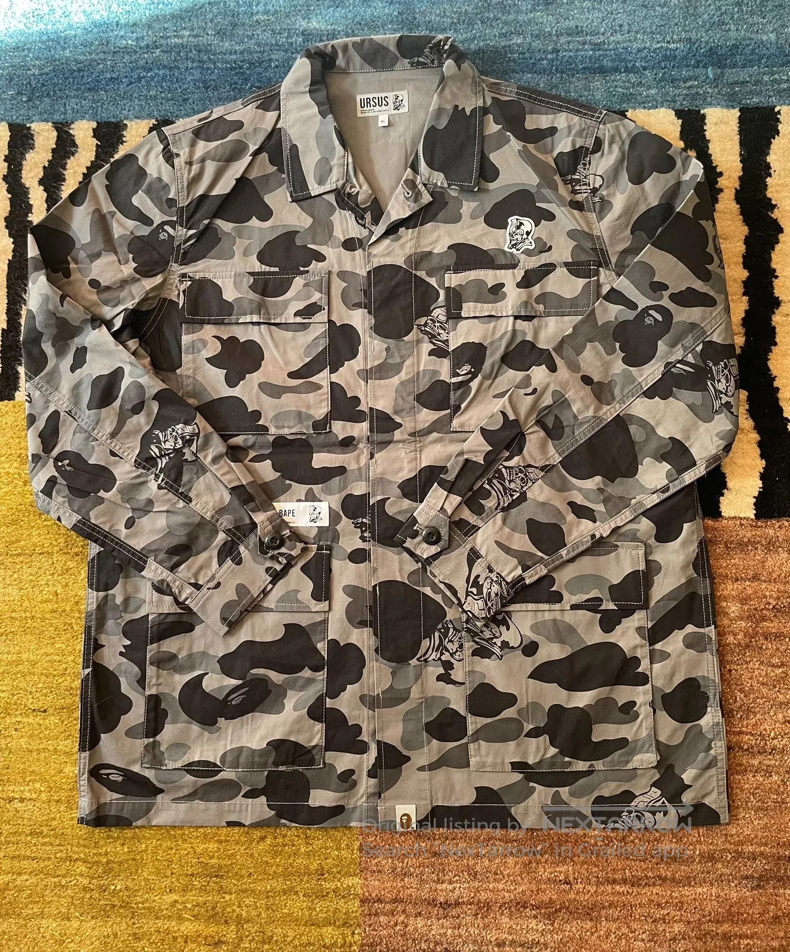 Bape Bape Ursus Camo Cargo Jacket. Size US XL / EU 56 / 4 - 2 Thumbnail