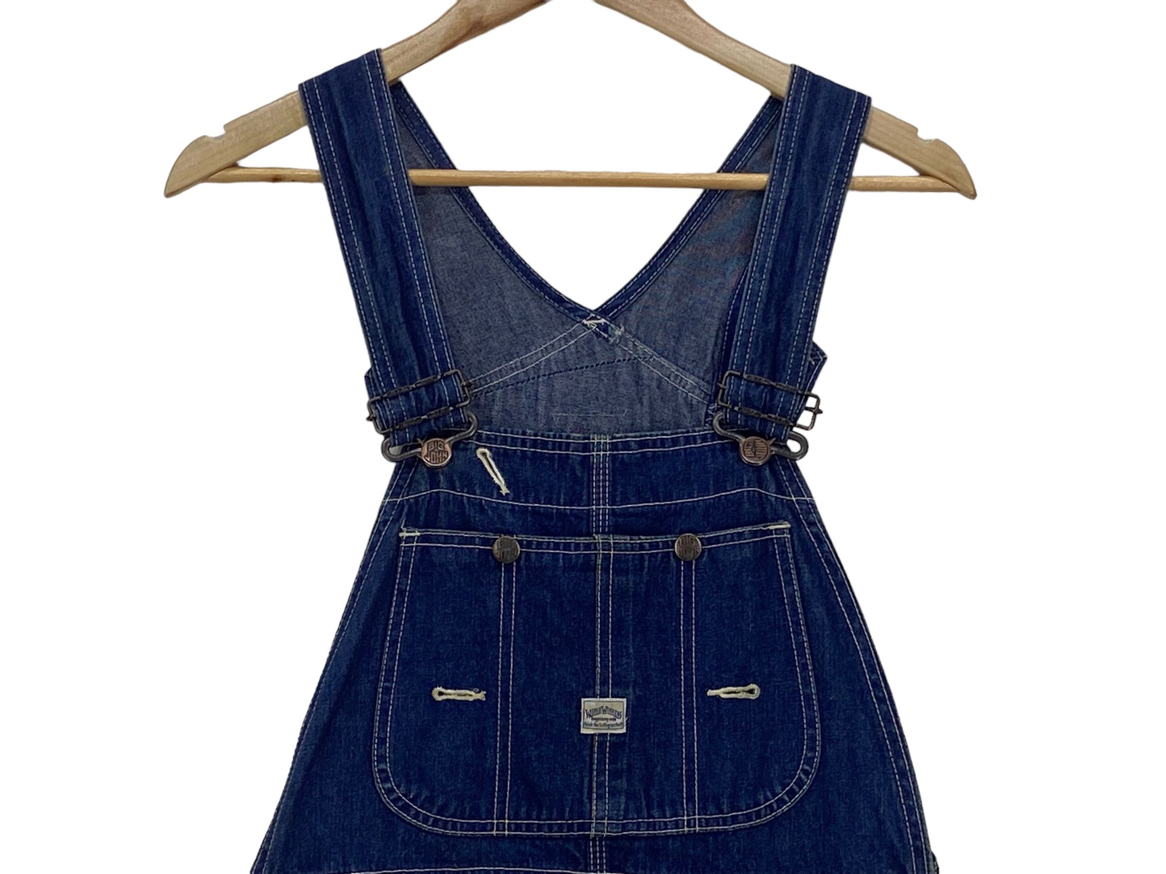 Big John × Vintage Big John Carpenter Bib Overalls Jeans Size US 30 / EU 46 - 3 Thumbnail