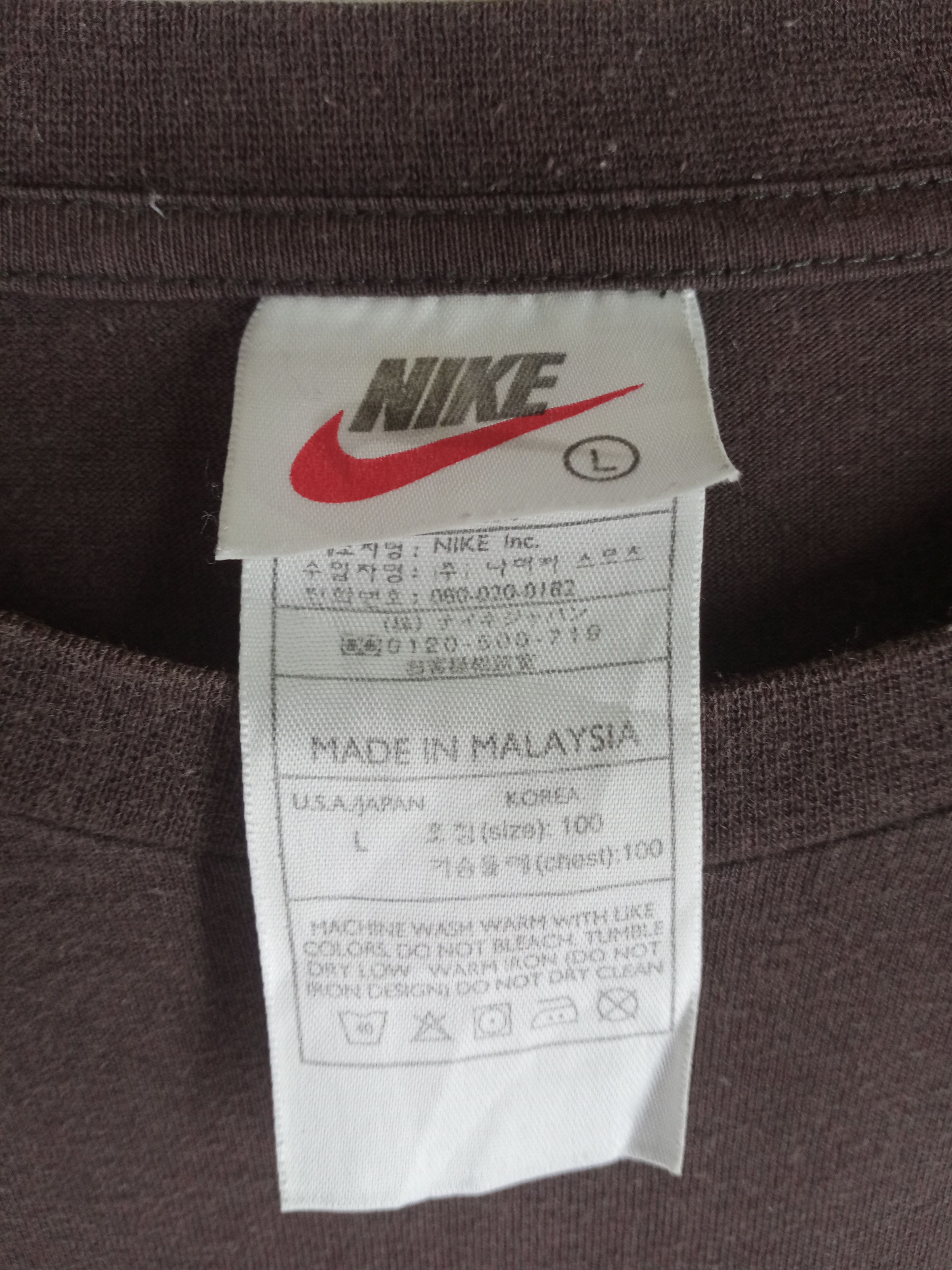 Nike Rare Vintage 90s Nike Just Do It Flame Long Sleeve Tshirt Size US L / EU 52-54 / 3 - 4 Thumbnail