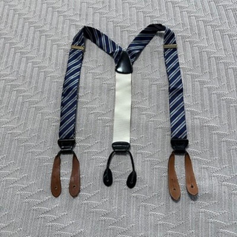 Trafalgar Trafalgar blue striped suspenders Size ONE SIZE - 4 Thumbnail