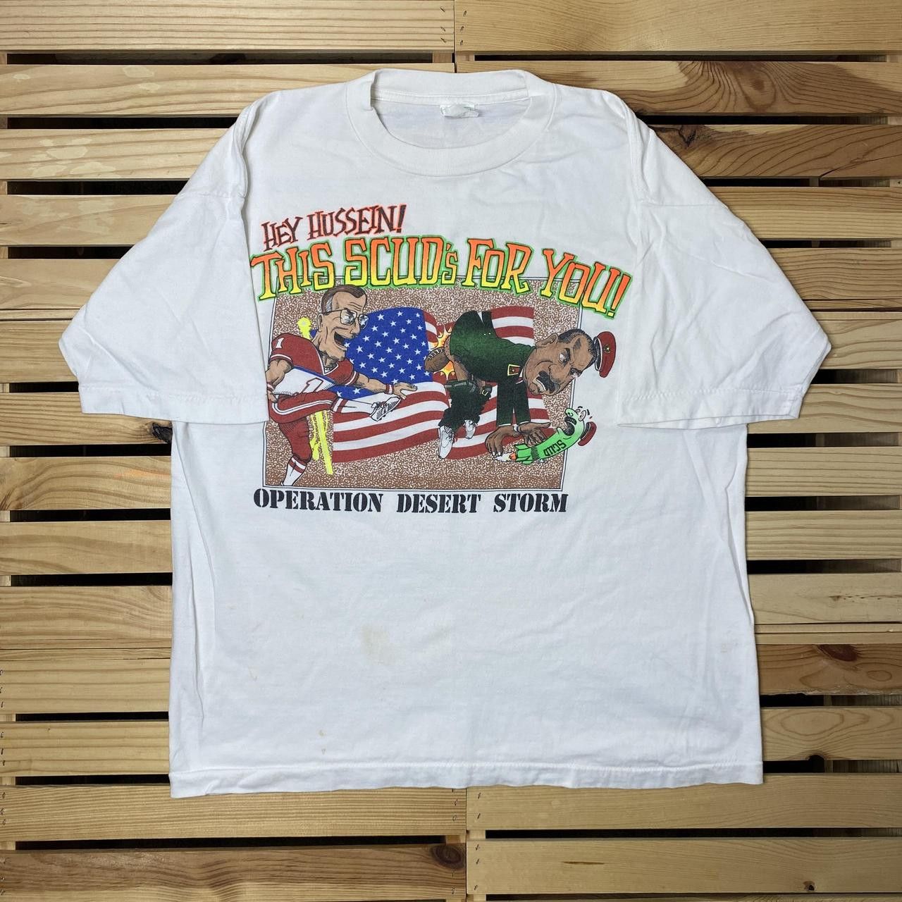 Other Vintage Operation Desert Storm x Saddam Hussein Tee Size XL Size US XL / EU 56 / 4 - 1 Thumbnail