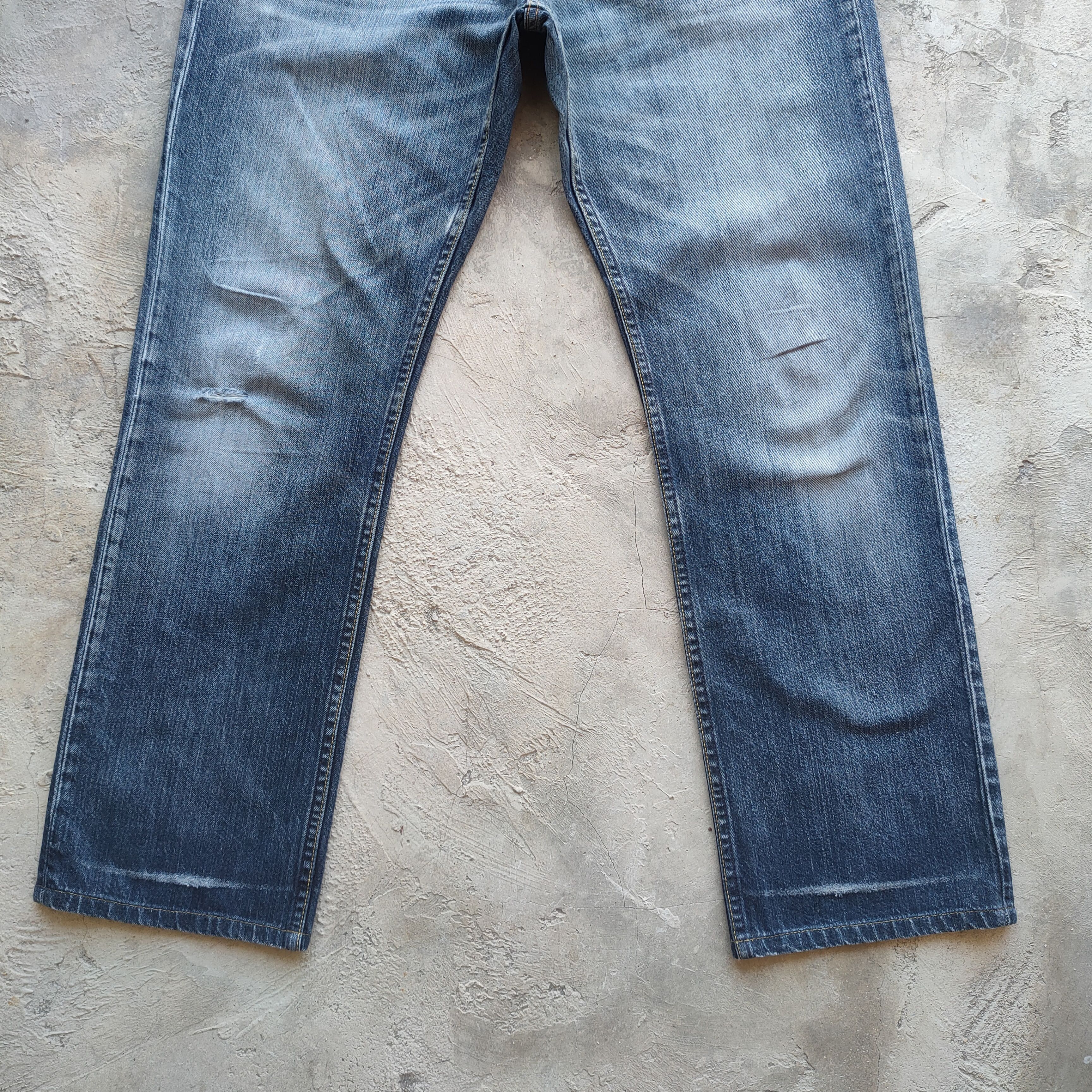 Japanese Brand W34 VINTAGE JAPANESE MUJI DISTRESSED FADED JEANS PANTS Size US 34 / EU 50 - 4 Thumbnail