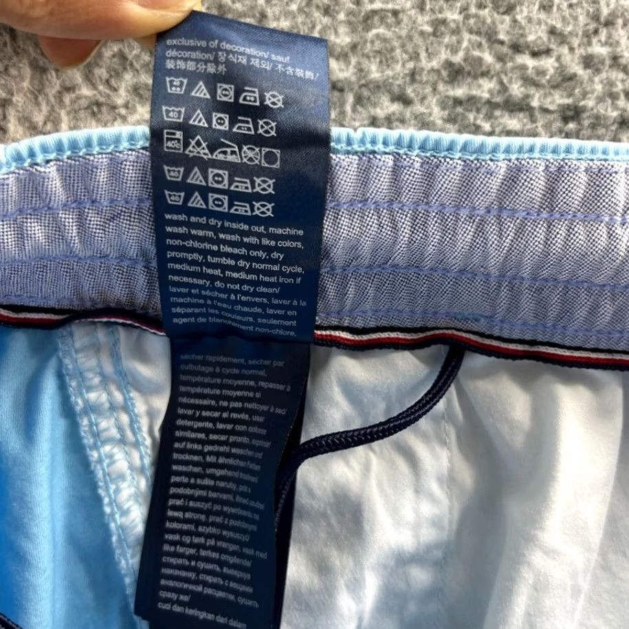 Tommy Hilfiger Tommy Hilfiger Shorts Mens Blue Adaptive Seated Fit Stretch Waist Casual Chino, Drawstring, Relaxed, 33 in Inseam 10.5 in Size US 31 - 7 Thumbnail