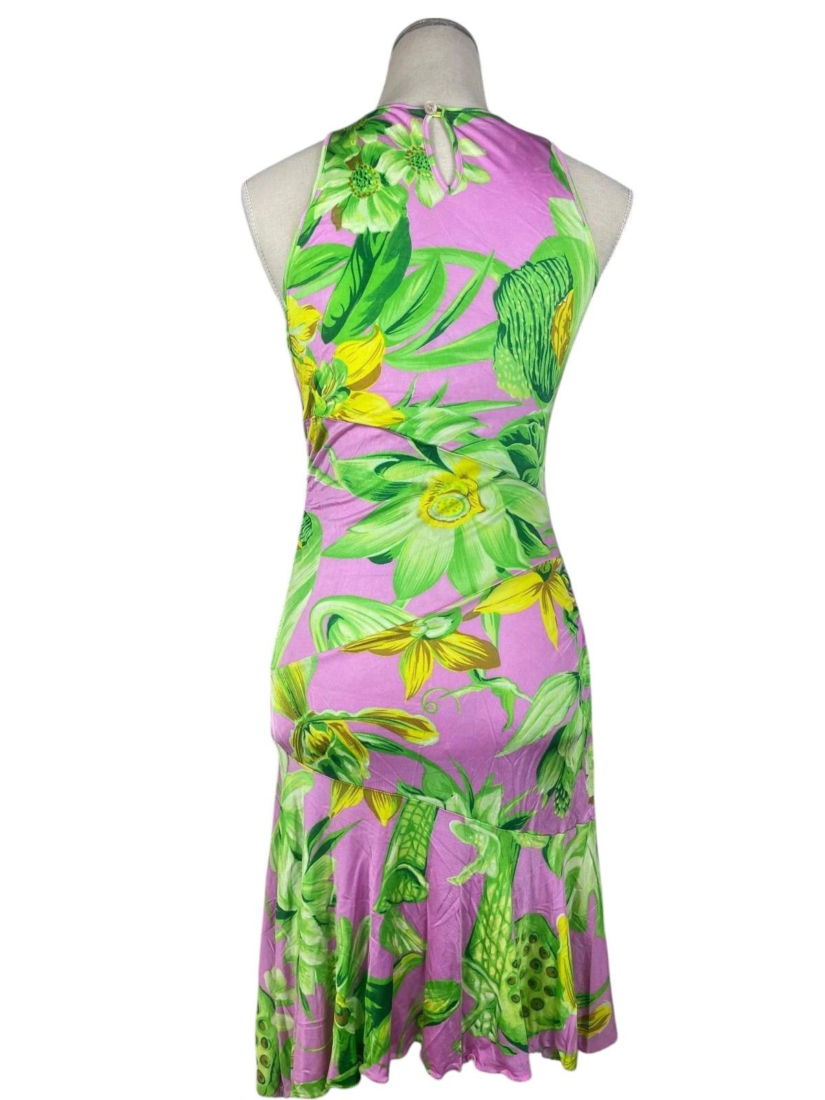 Versace Versace Tropical Floral Dress c.2000s Size M / US 6-8 / IT 42-44 - 2 Thumbnail