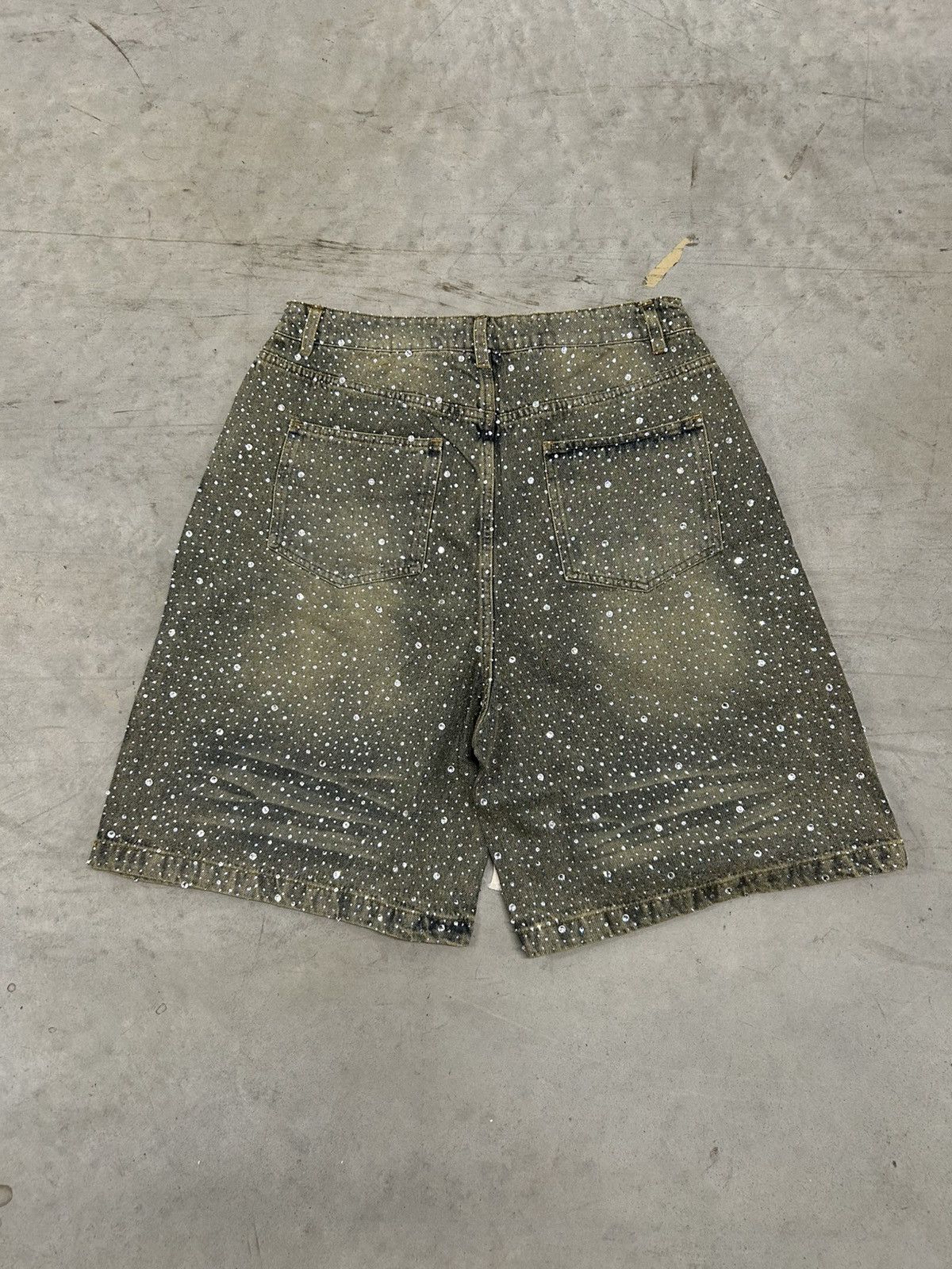 Vale Vale Valley Dreams Mid Wash Rainstorm Jean Shorts Jorts 34 Size US 34 / EU 50 - 4 Thumbnail