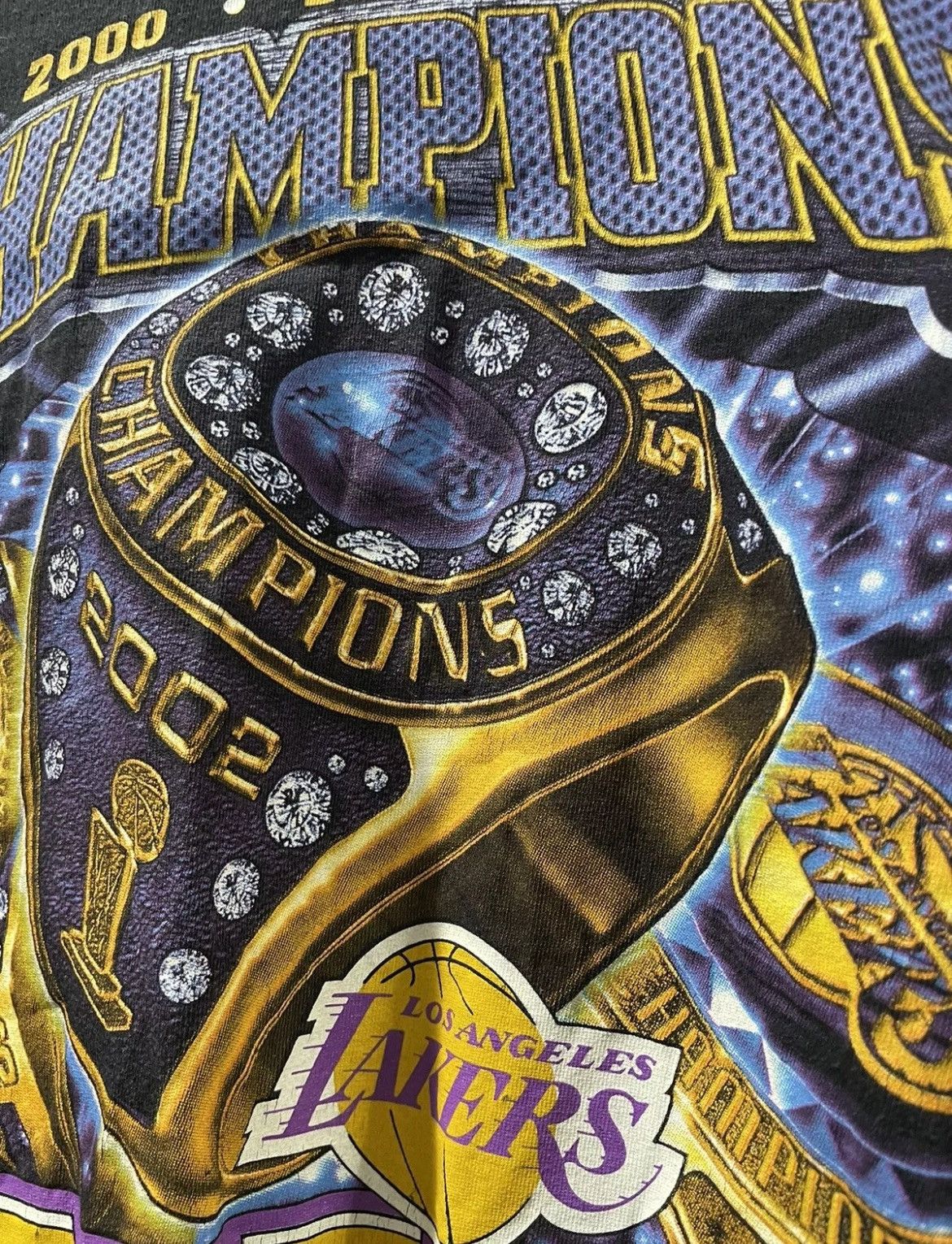 NBA Vintage LA Lakers 3 Peat NBA Champs Tee Size US XL / EU 56 / 4 - 3 Thumbnail