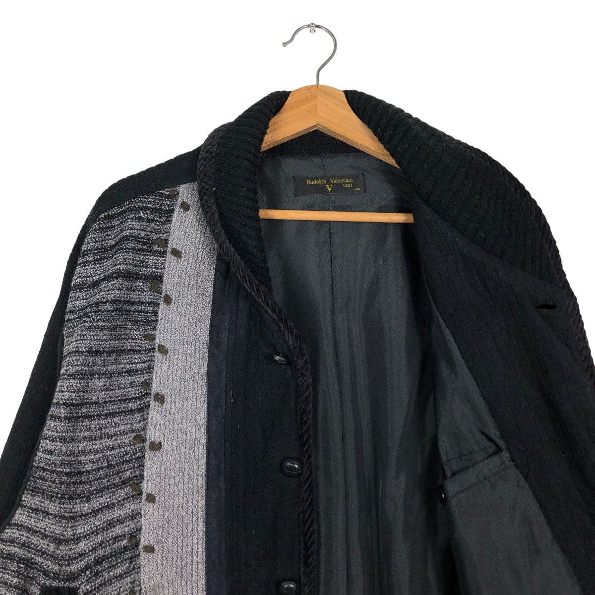 Japanese Brand 🔥Vintage Knit Bomber Jacket Cardigan Rudolph Valentino Size US M / EU 48-50 / 2 - 12 Thumbnail