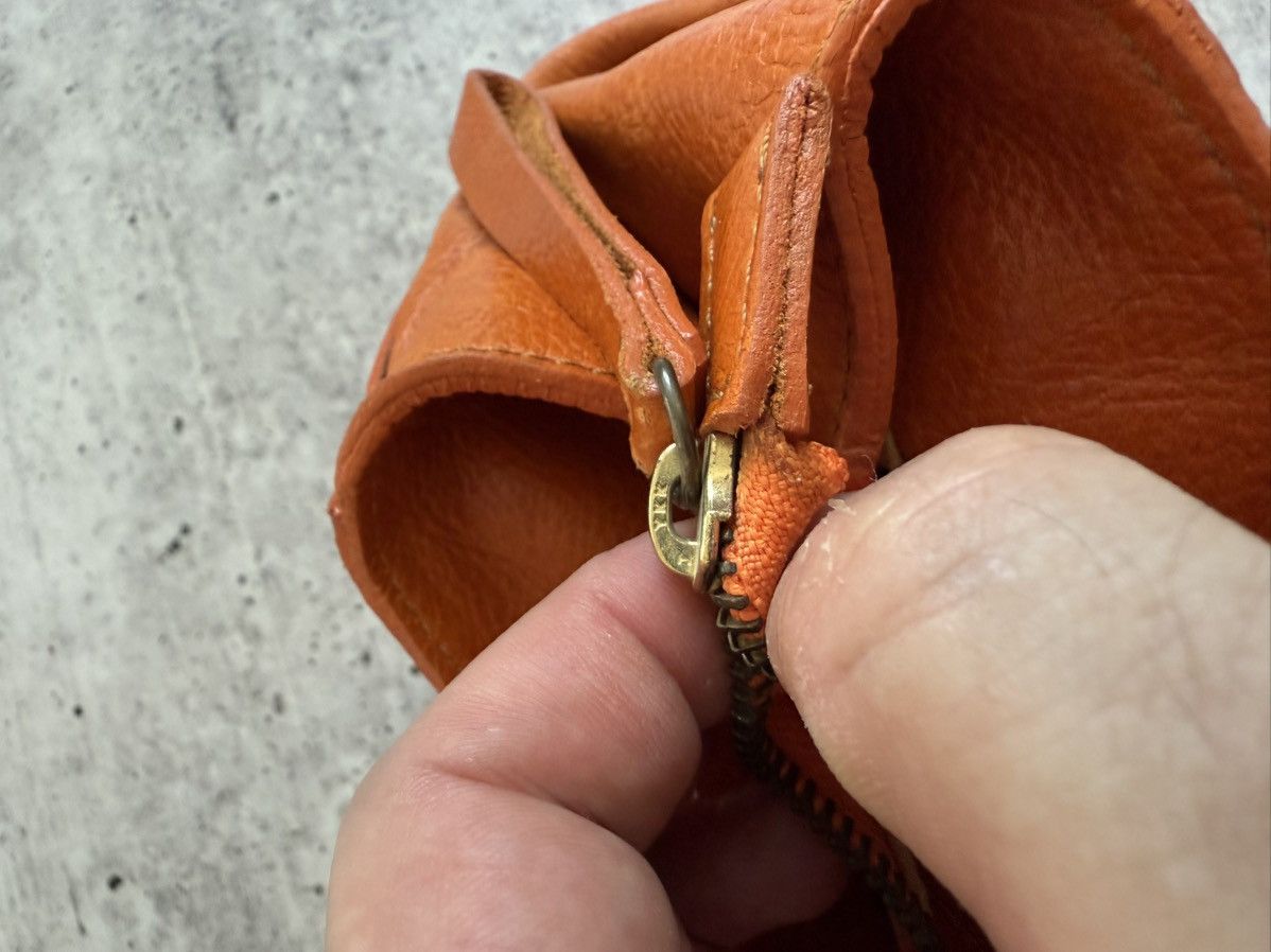 Tod’s Orange Leather Satchel Tote Handbag