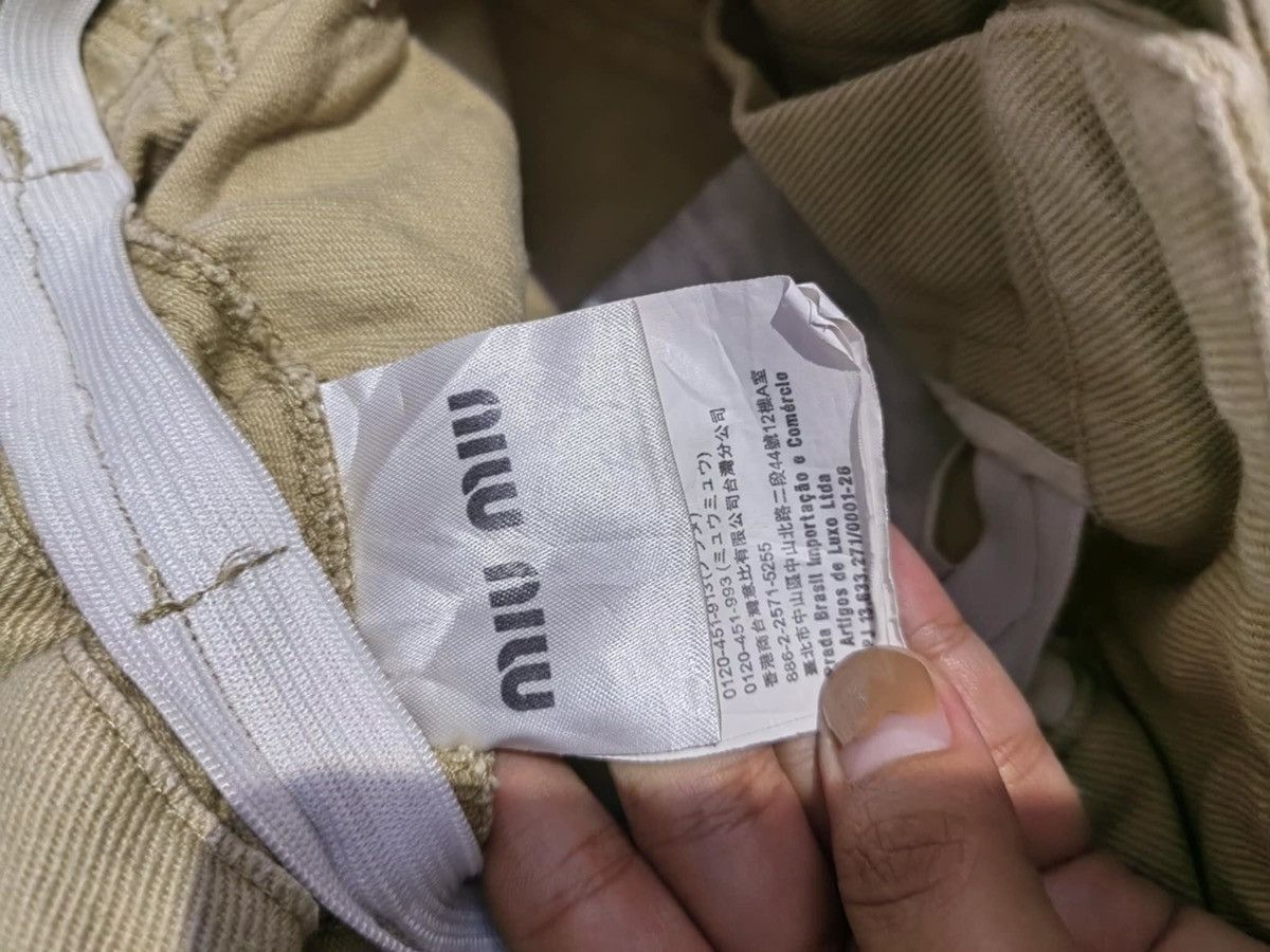 Miu Miu Miu Miu Drill High Waist Short Size 25" / US 0 / IT 36 - 9 Thumbnail