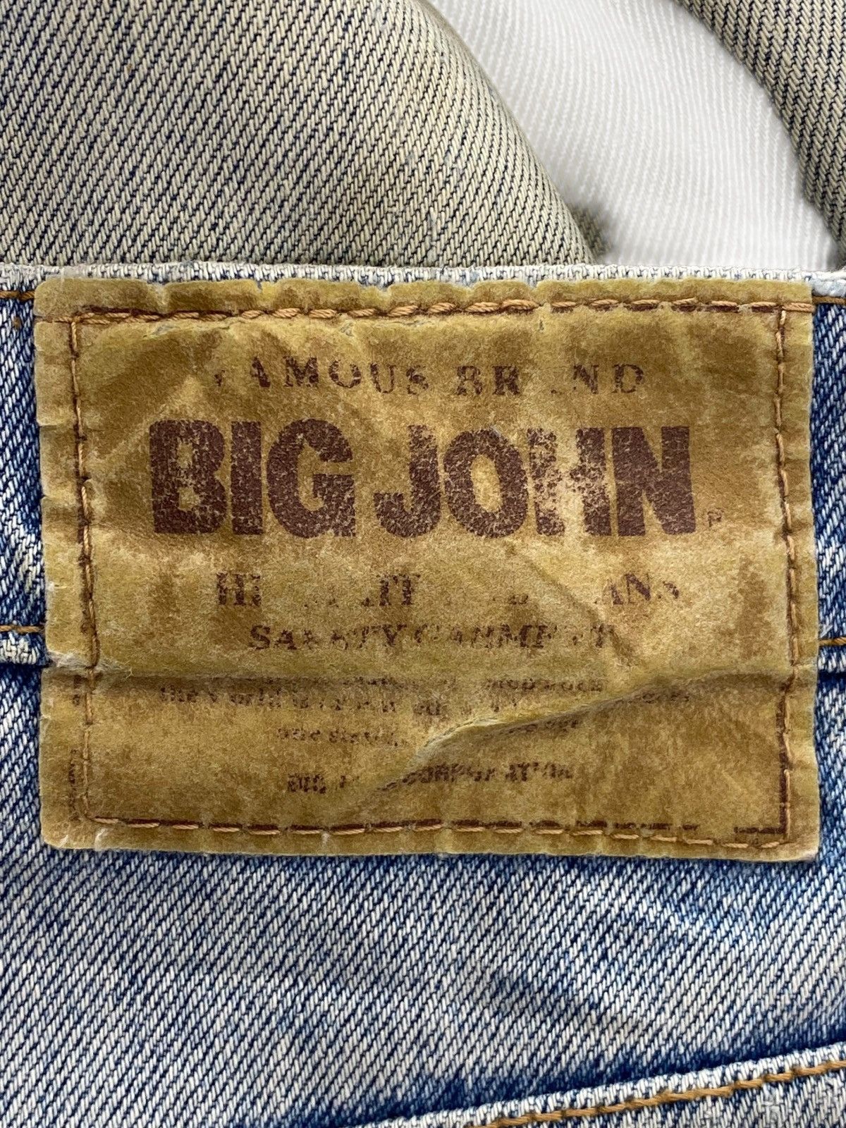 Big John Big John Acid Light Wash Style Baggy Jeans Size US 31 - 11 Thumbnail