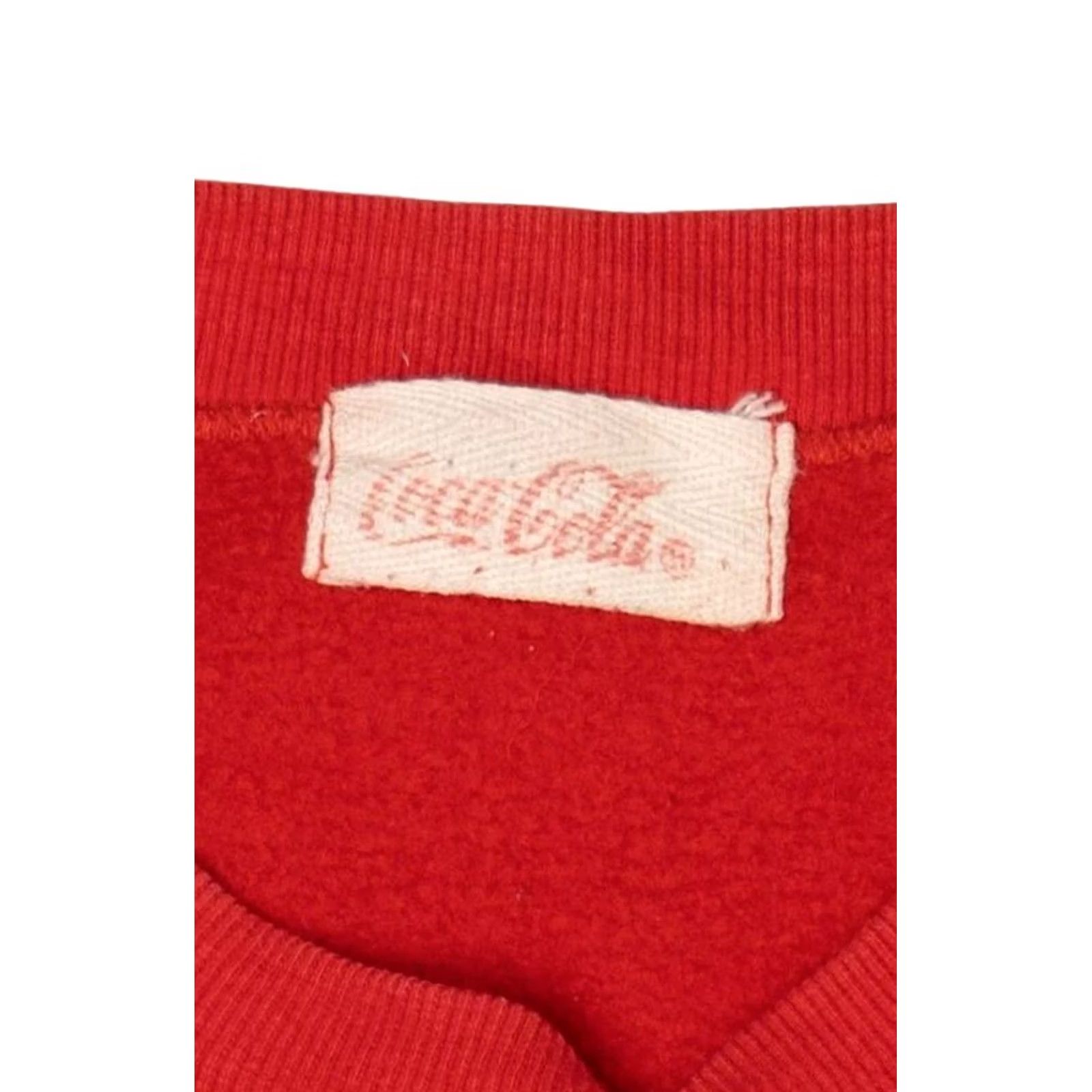 Vintage VINTAGE Red Coca-Cola Italy Court Sweatshirt Medium 1980s Size US M / EU 48-50 / 2 - 3 Thumbnail