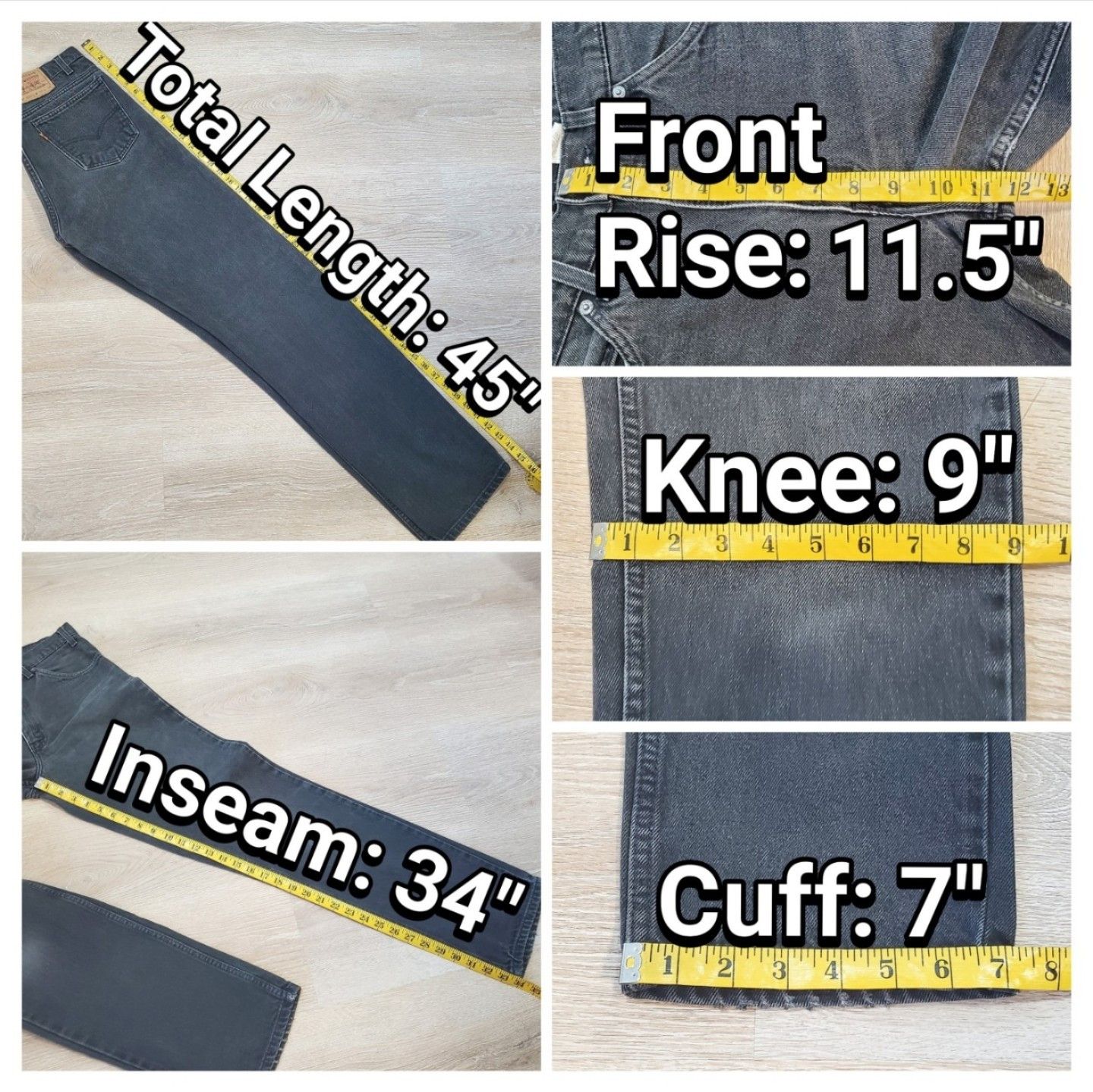 Levi's Vintage Clothing Vtg 1995 Levi’s 505 Orange Tab Jeans Straight Leg Distressed Size US 32 / EU 48 - 13 Thumbnail