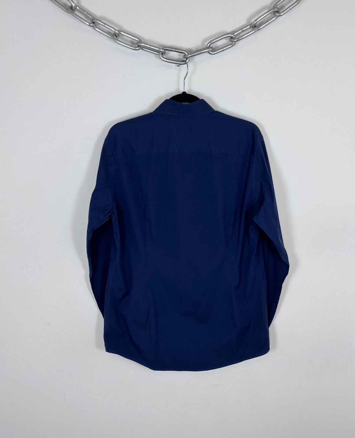 Eton Eton Men’s Slim Fit Blue Button Up Long Sleeve Dress Shirt Size US L / EU 52-54 / 3 - 11 Thumbnail