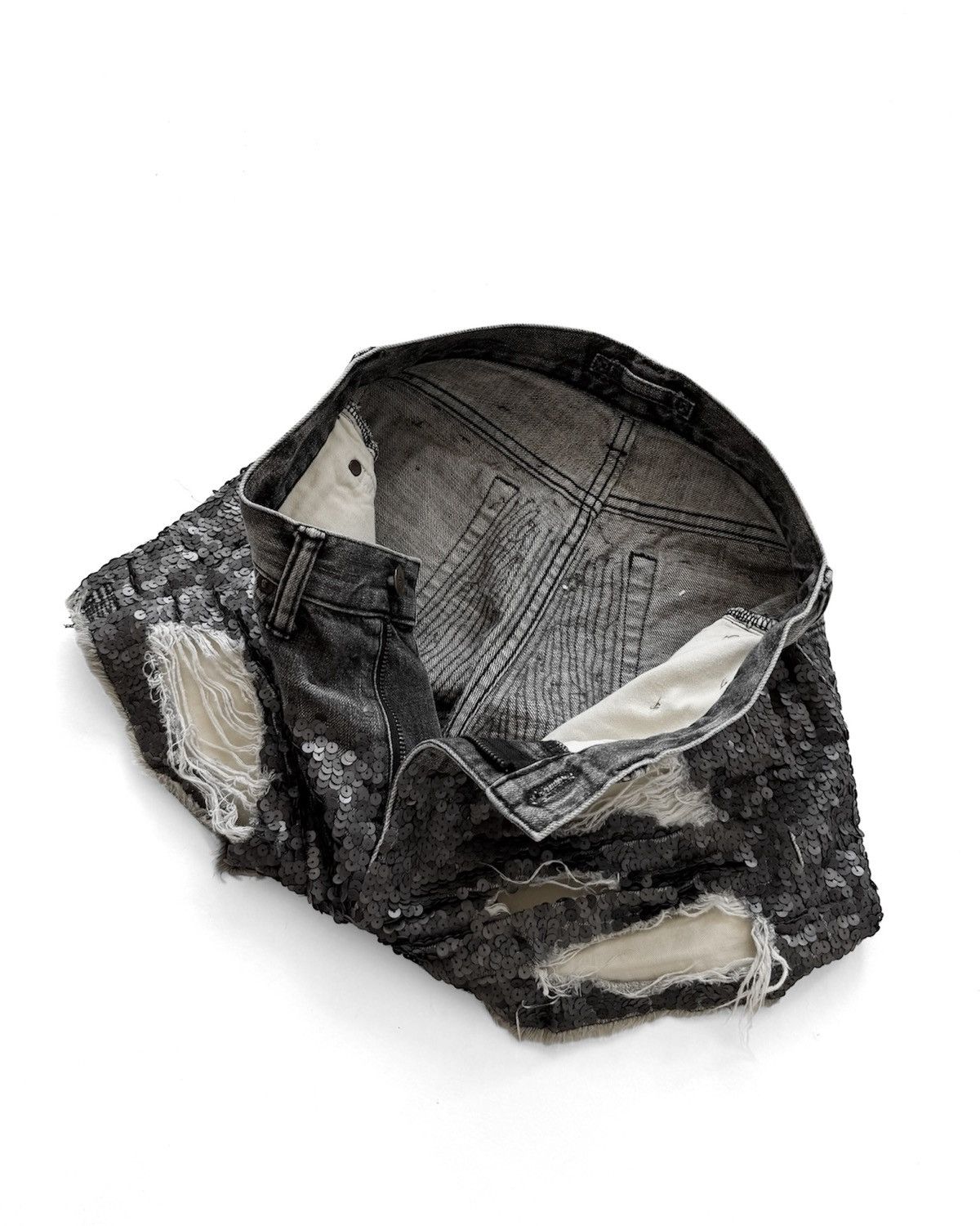 Maison MIHARA YASUHIRO MIHARAYASUHIRO DISTRESSED DENIM SHORTS Size US 29 - 6 Thumbnail