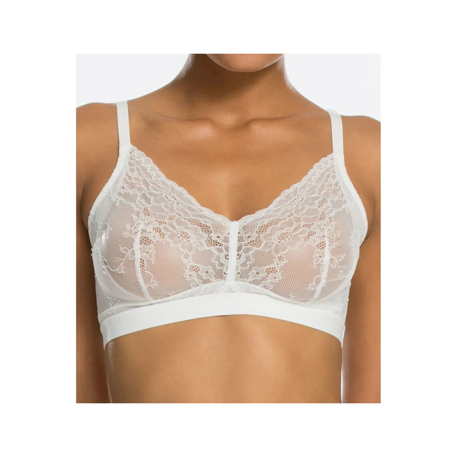 Spanx New SPANX Spotlight On Lace Bralette 10124R White Sz XS $48 Size ONE SIZE - 1 Thumbnail