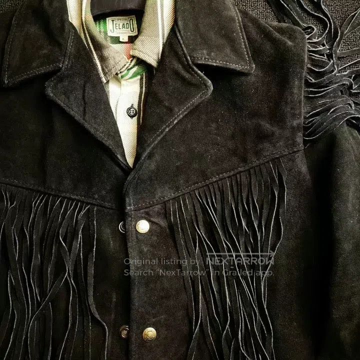 Other Suede cowhide western cowboy tassel leather jacket Size US S / EU 44-46 / 1 - 3 Thumbnail
