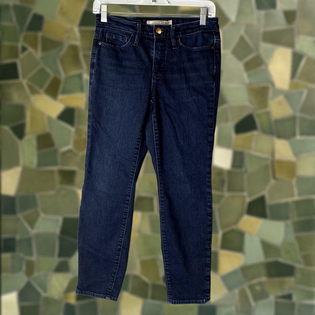 Athleta Athleta Sculptek Jeans Womens 4P Skinny Denim Blue 5-Pocket Stretch Comfort Regular Petite Size 27" / US 4 / IT 40 - 1 Thumbnail