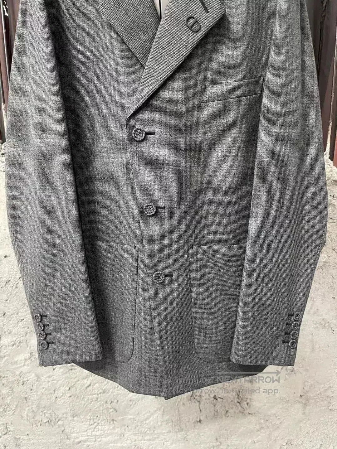 Dior dior gray tailored suit jacket size 48. Size US L / EU 52-54 / 3 - 4 Thumbnail