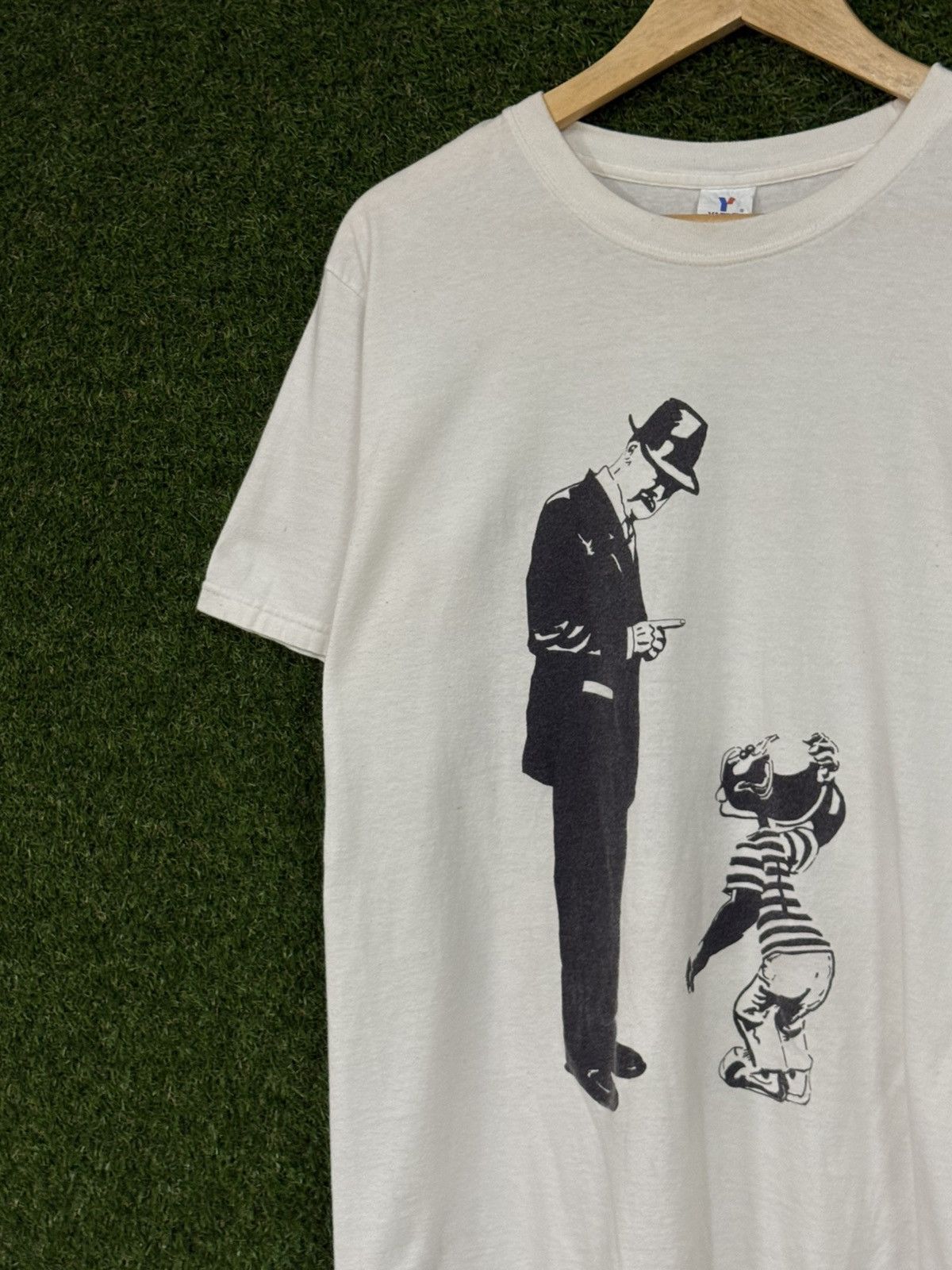 Vintage Vintage Curious George Prison Monkey T Shirt White Medium Size US M / EU 48-50 / 2 - 2 Thumbnail