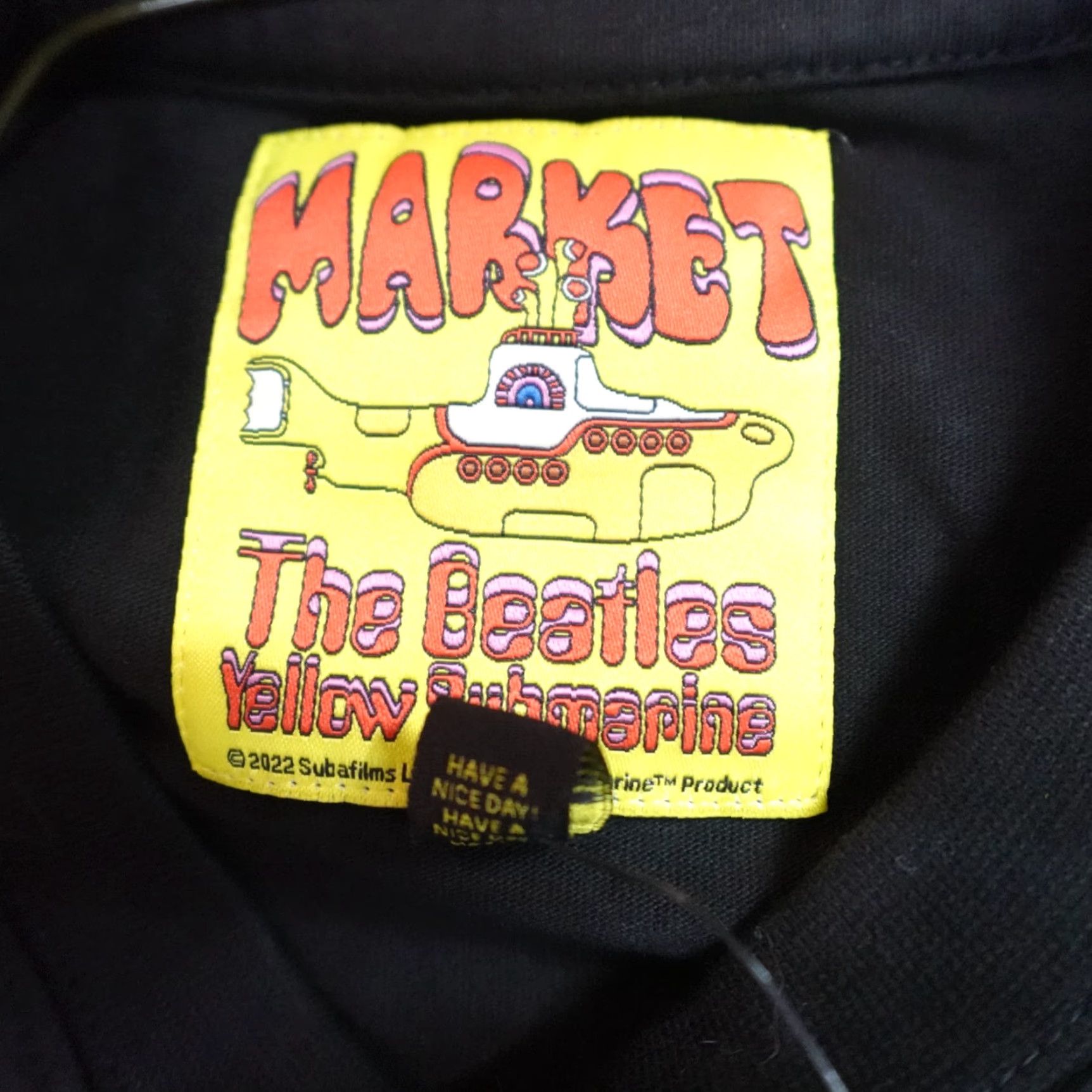 Market VINTAGE Market Shirt Large Black The Beatles Yellow Submarine Official NEW Size US L / EU 52-54 / 3 - 3 Thumbnail
