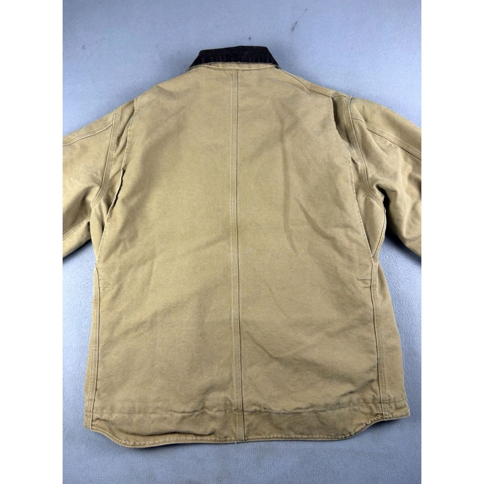 Carhartt Carhartt Jacket Mens XL Sandstone Ridge Canvas Bomber Zip Sherpa Lined Brown C61 CML Size US XL / EU 56 / 4 - 3 Thumbnail