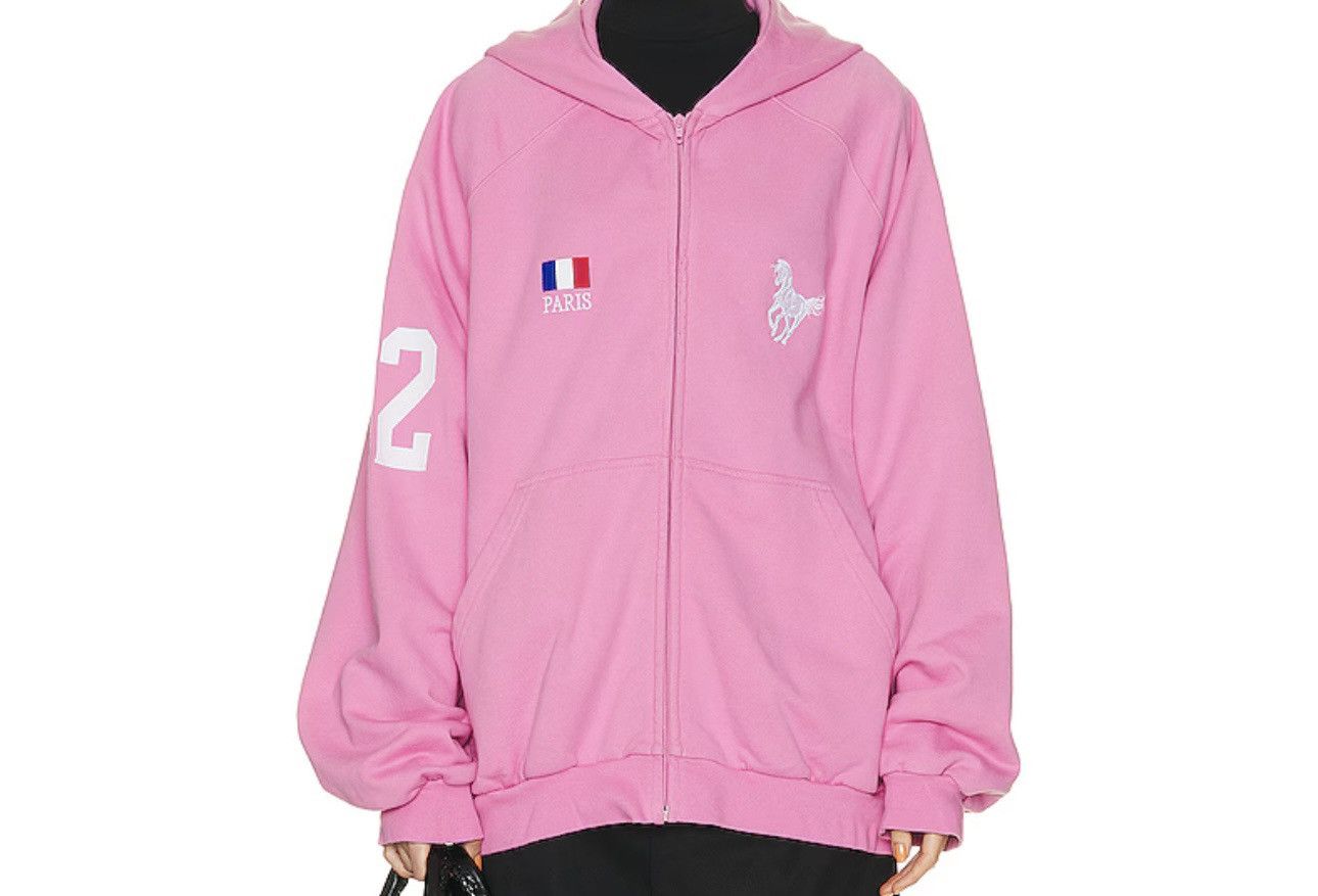 トップス BALENCIAGA POLO PARIS HORSE ZIP UP Balenciaga Polo Zip Up | Grailed