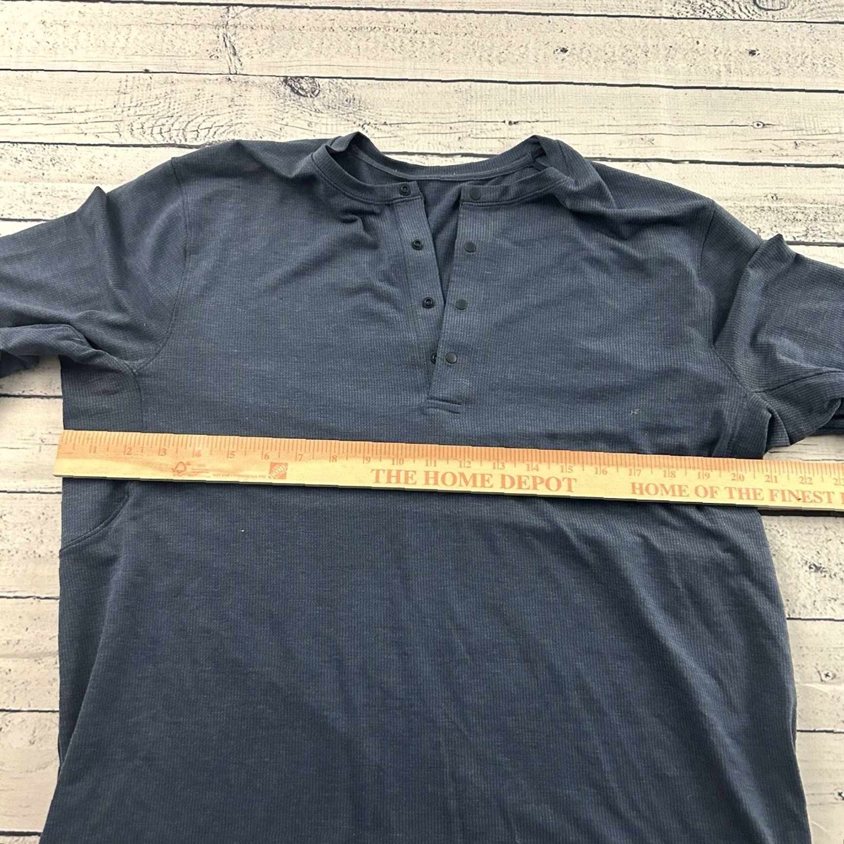Lululemon Lululemon Long Sleeve Snap Button Front Thermal Rugby Shirt Men's XL Blue Color Button Up Size US XL / EU 56 / 4 - 3 Thumbnail